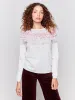 Cotton Blend Ski Sweater - Light Grey sold by Charlie B