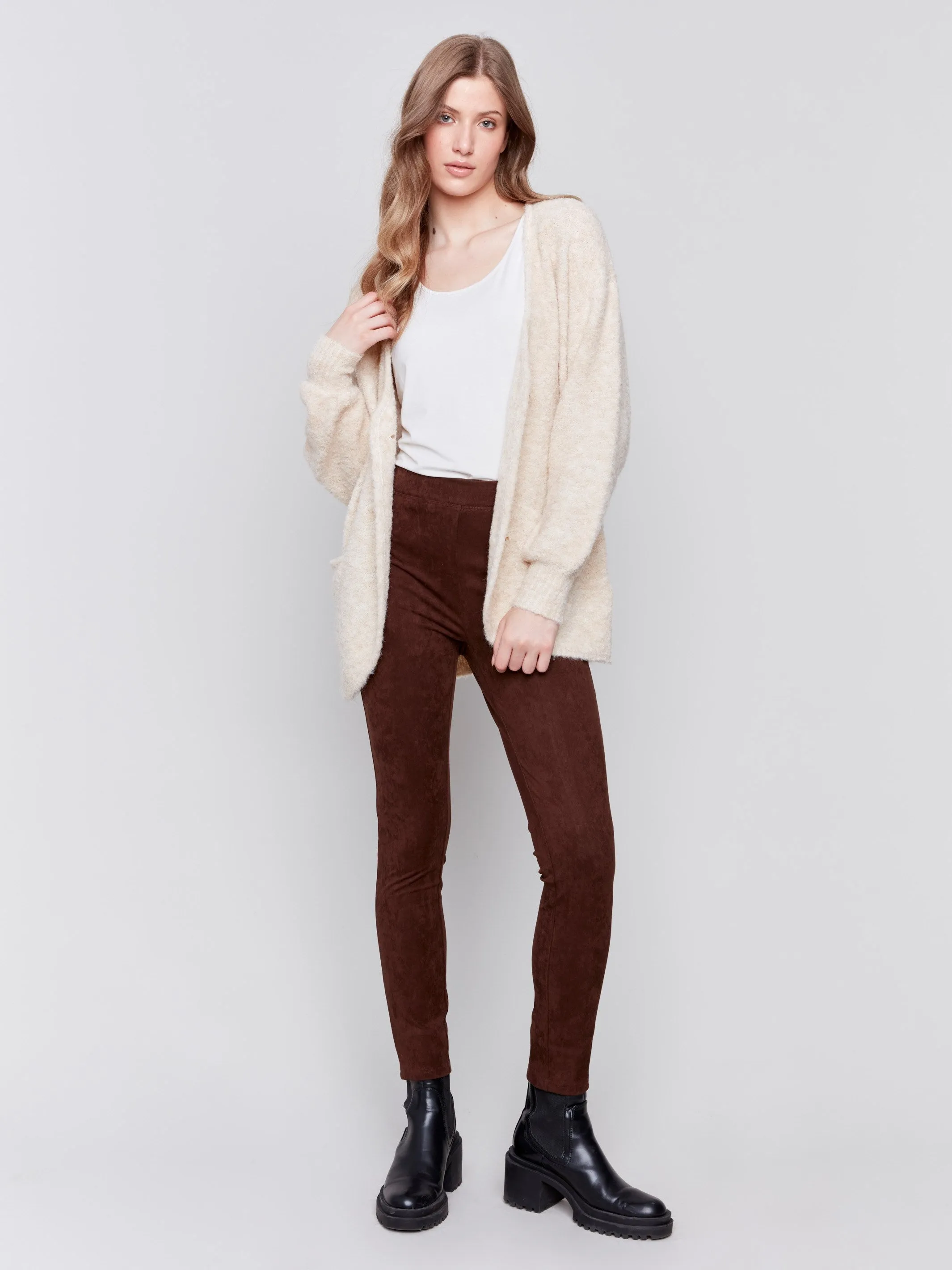 Boucle Knit Cardigan - Beige sold by Charlie B product image thumbnail 2