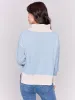 Color Block Turtleneck Sweater - Frost - H-Frost sold by Charlie B