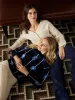 Plush Floral Print Sweater - Navy sold by Charlie B