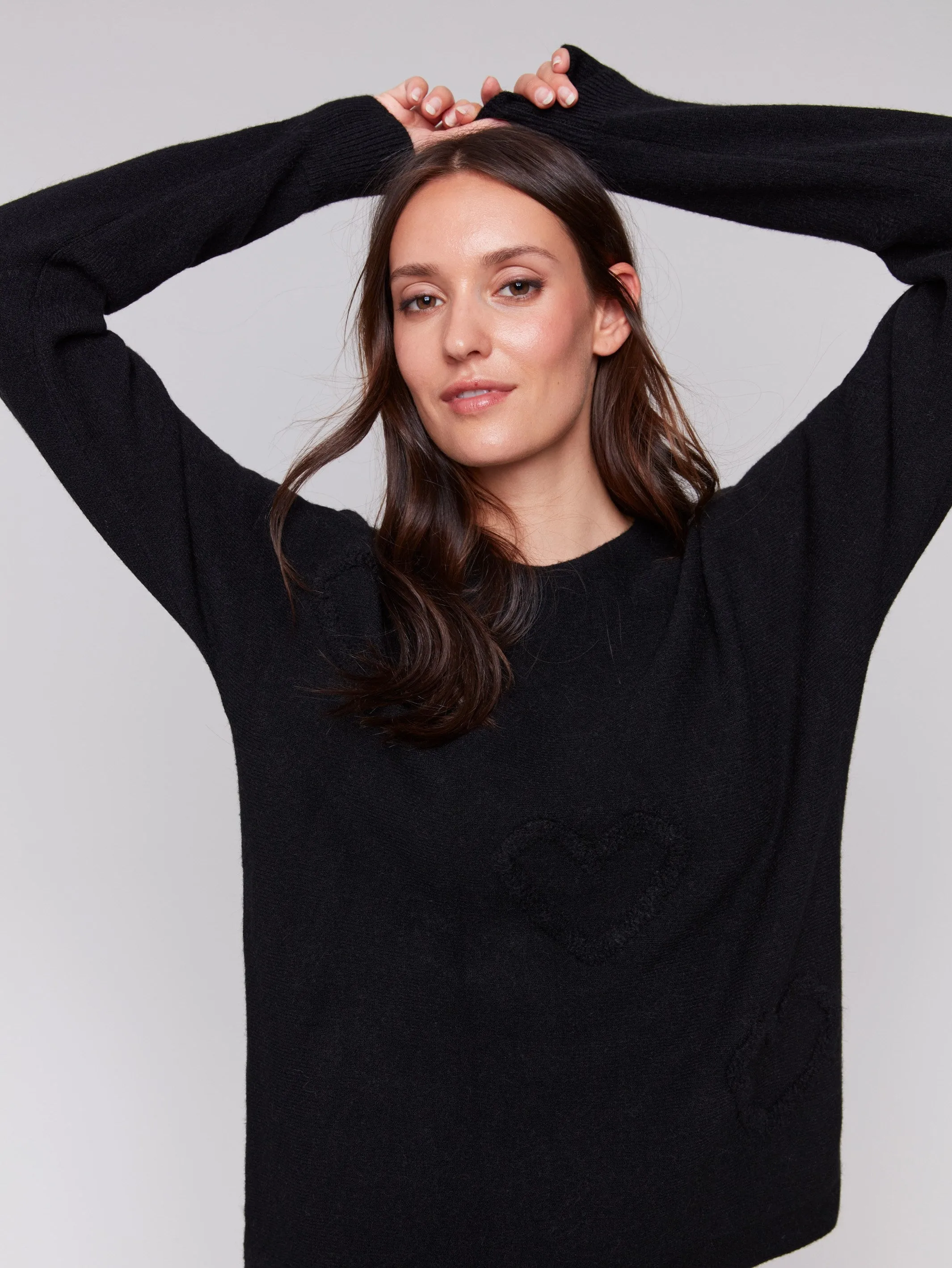 Sweater with Fringed Embroidery - Black sold by Charlie B product image thumbnail 2