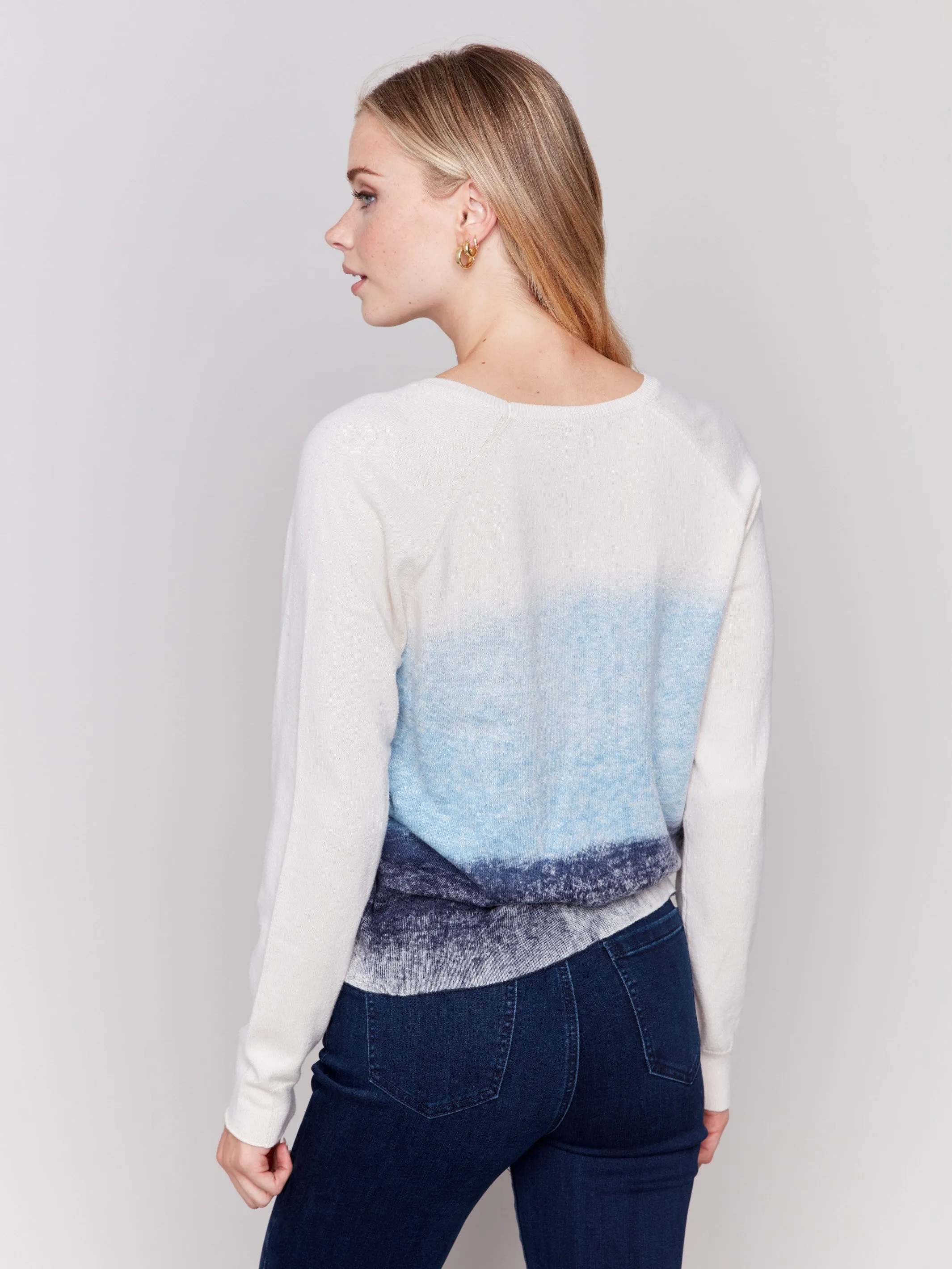 Snow Wash Knit Sweater - Frost sold by Charlie B product image thumbnail 4