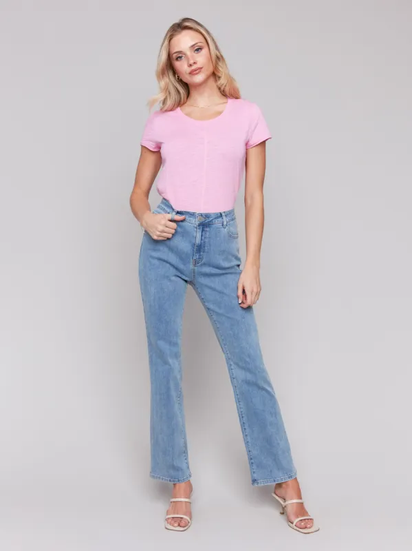 Celine Flare Leg Jeans - Light Blue sold by Charlie B