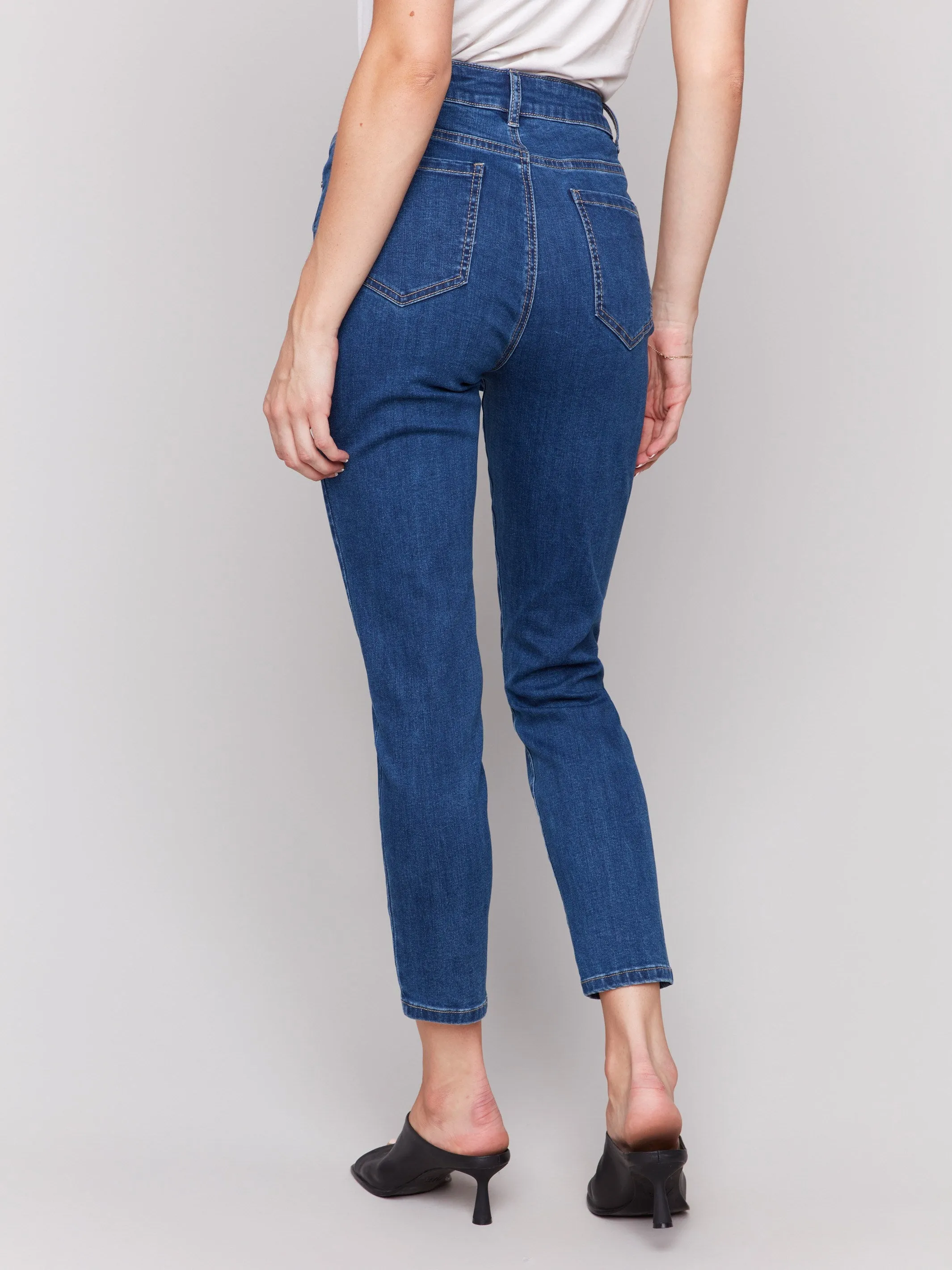 Claudia Slim Leg Jeans - Indigo sold by Charlie B product image thumbnail 4