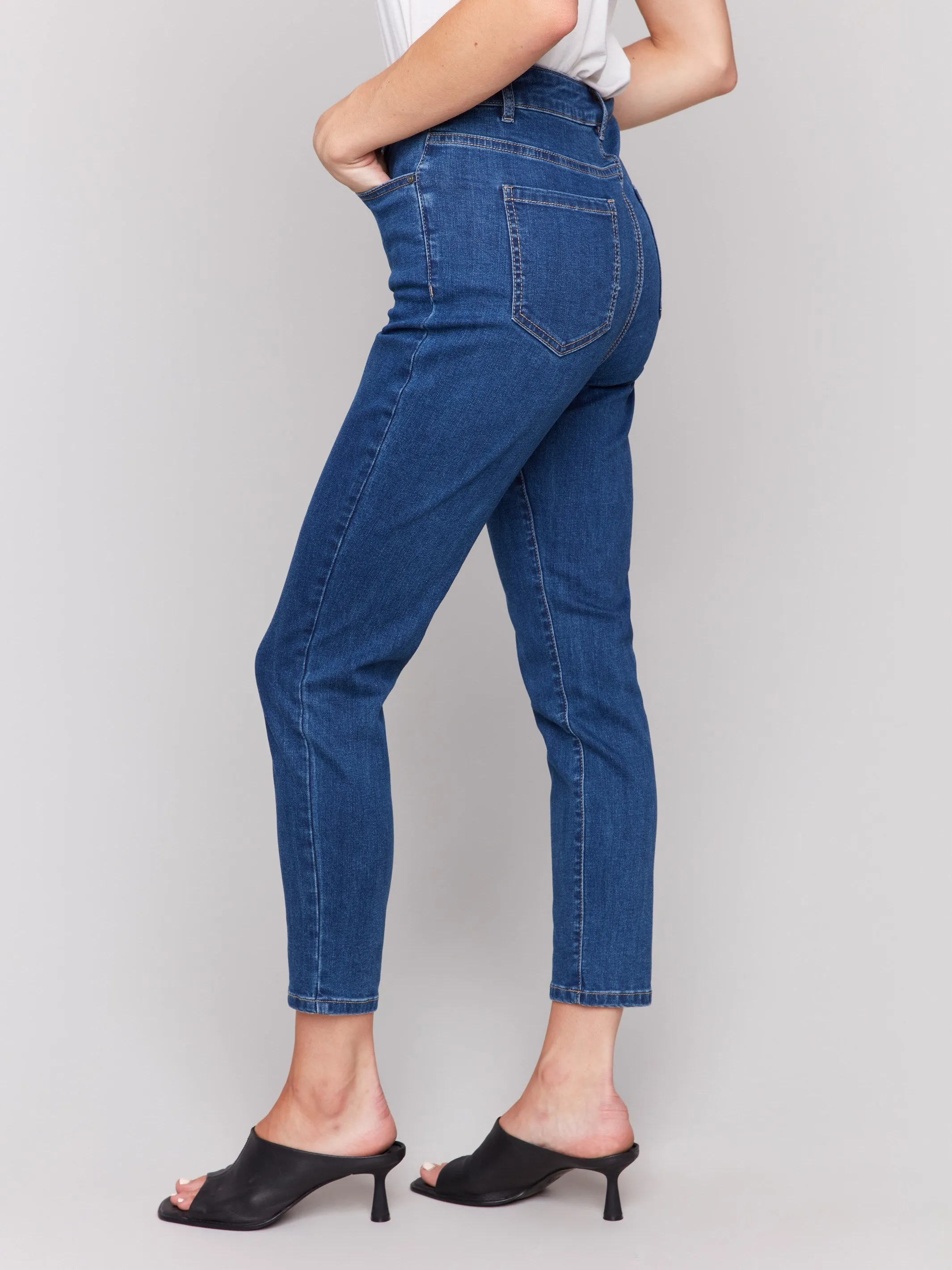 Claudia Slim Leg Jeans - Indigo sold by Charlie B product image thumbnail 3