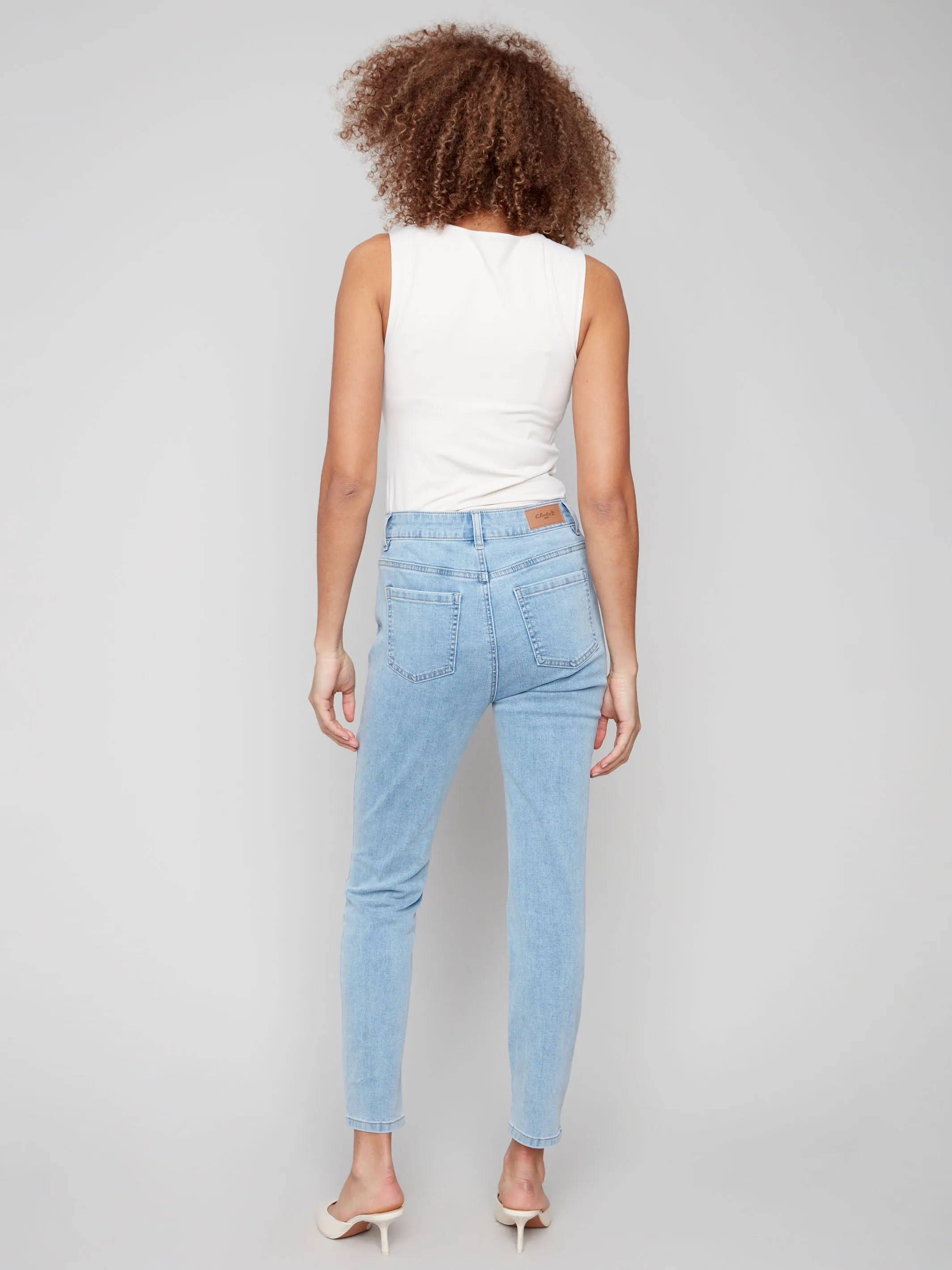Claudia Slim Leg Jeans - Light Blue sold by Charlie B product image thumbnail 5