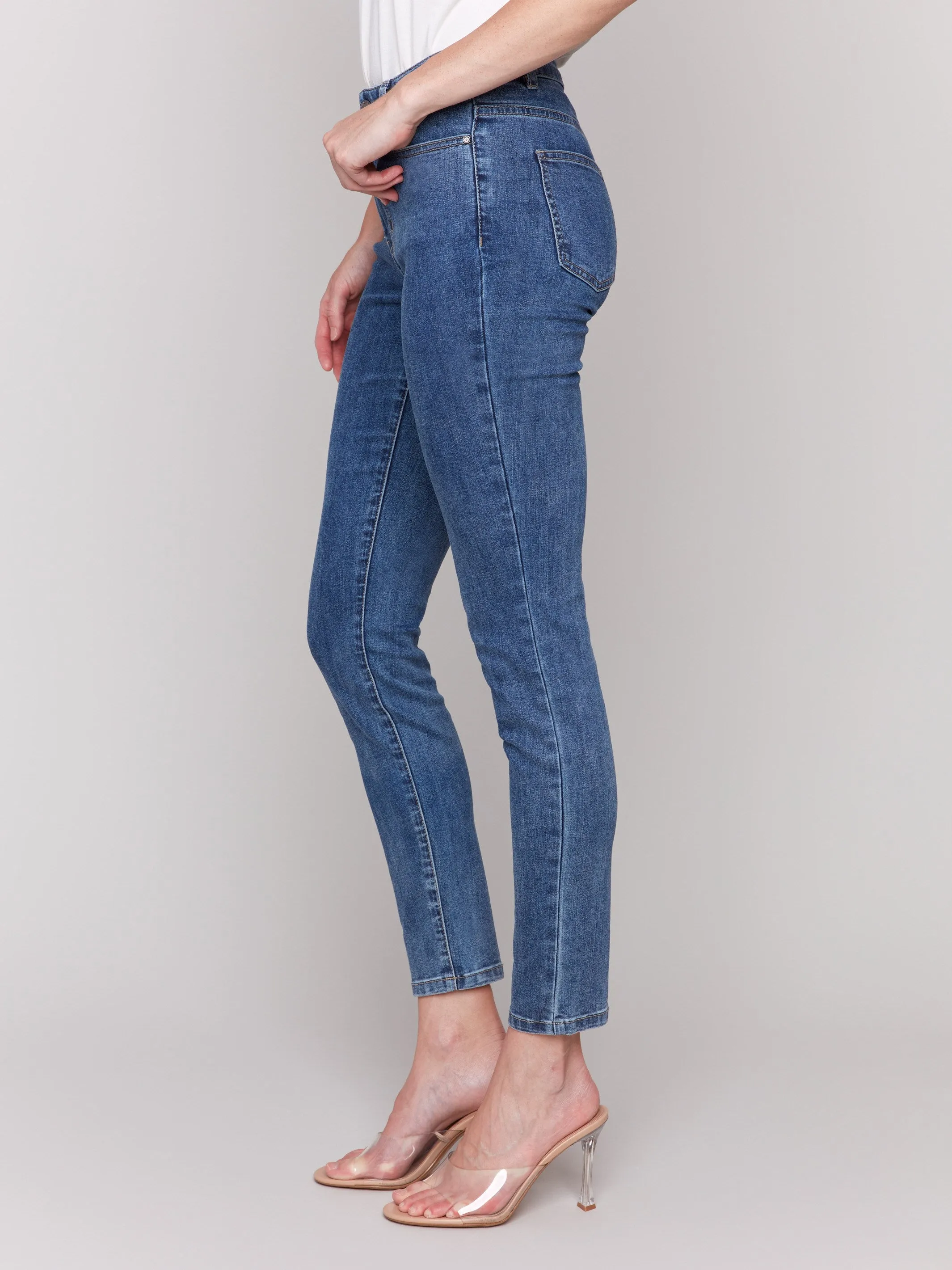 Carine Skinny Jeans - Medium Blue sold by Charlie B product image thumbnail 3