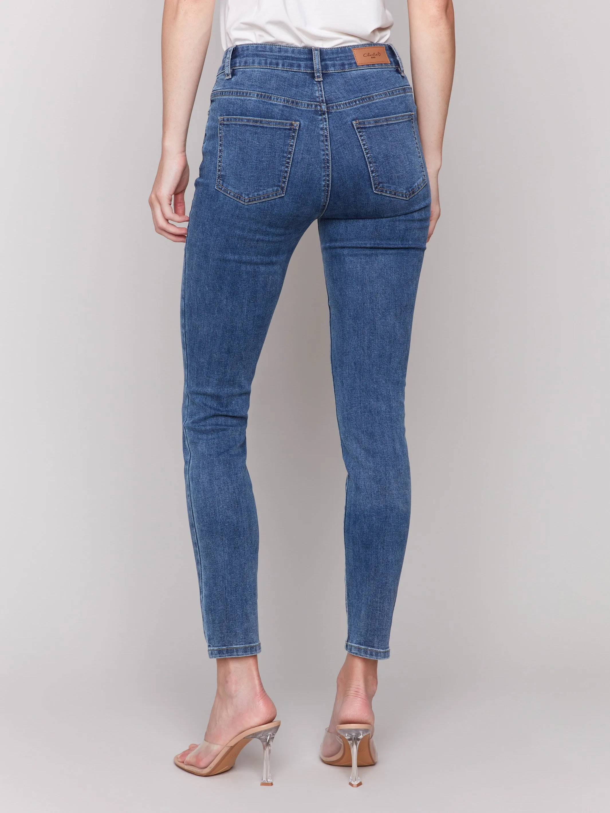 Carine Skinny Jeans - Medium Blue sold by Charlie B product image thumbnail 4