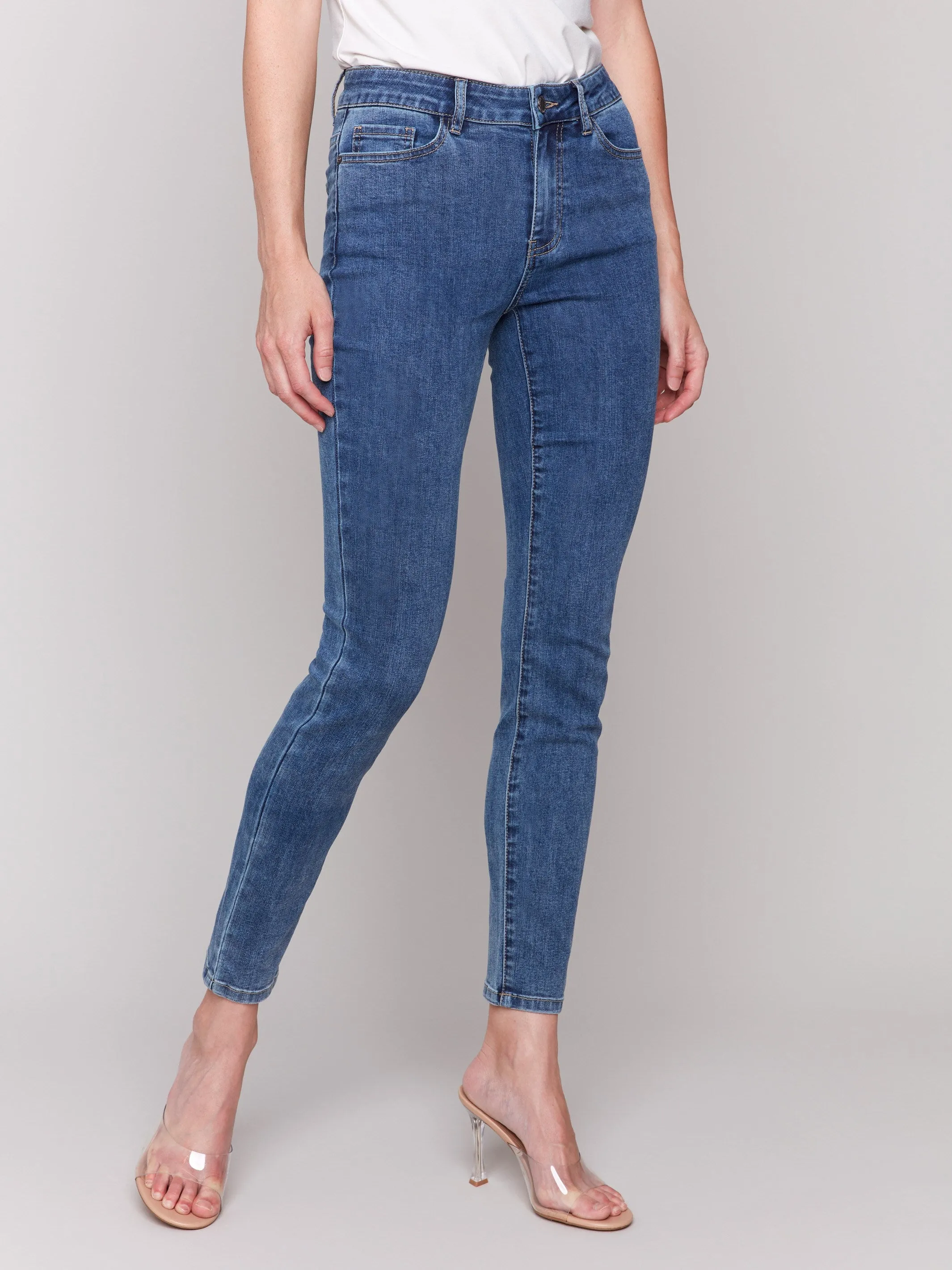 Carine Skinny Jeans - Medium Blue sold by Charlie B product image thumbnail 5