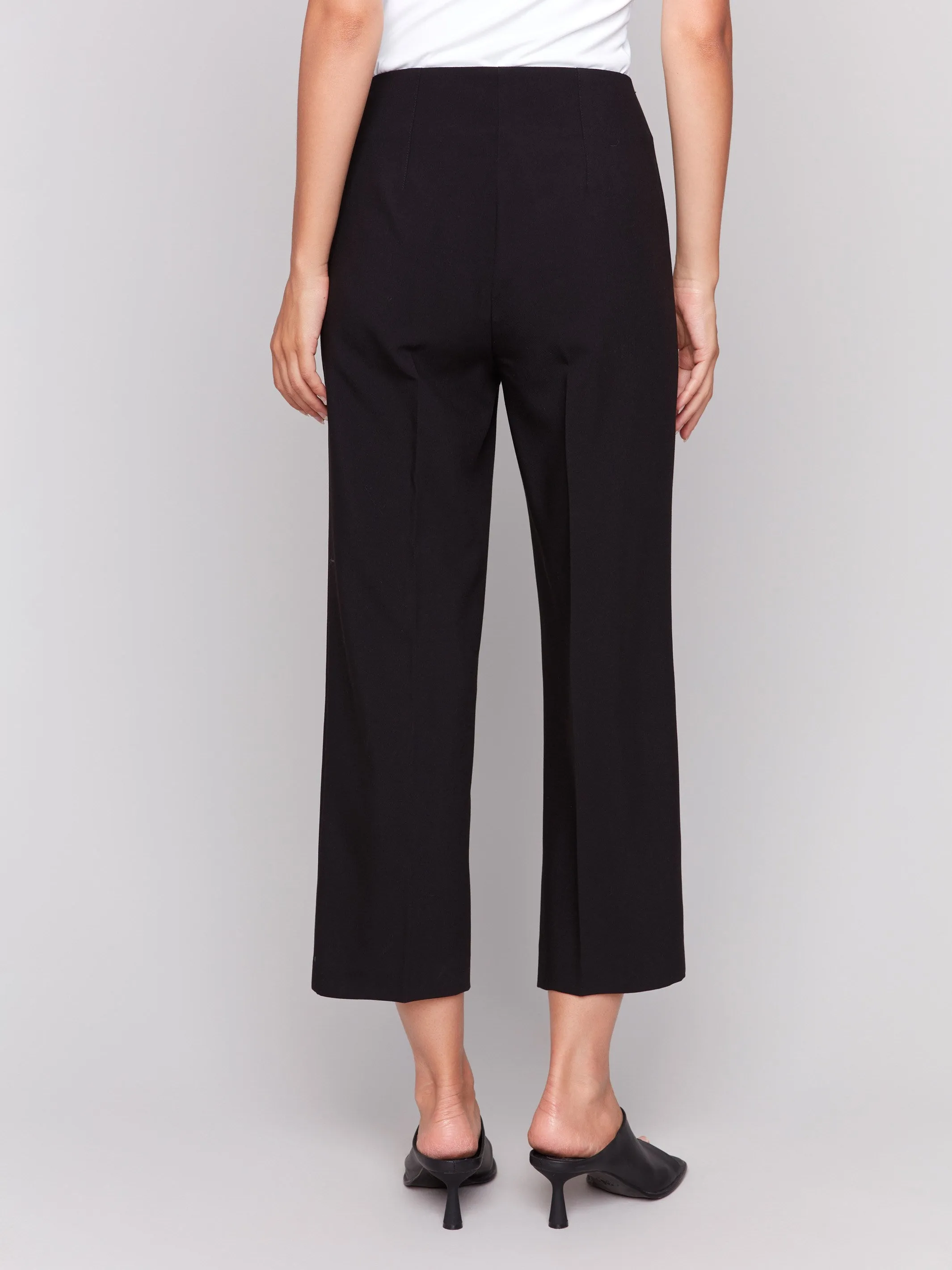 Cropped Wide Leg Pants - Black sold by Charlie B product image thumbnail 3
