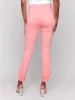 Frayed Hem Twill Pants - Watermelon sold by Charlie B