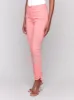 Frayed Hem Twill Pants - Watermelon sold by Charlie B