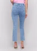 Bootcut Jeans with Side Snap Detail - Light Blue sold by Charlie B