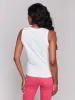 Organic Cotton Slub Tank Top with Knot Detail - White sold by Charlie B