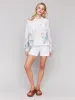 Printed Linen Blend Jacket - Supernova sold by Charlie B
