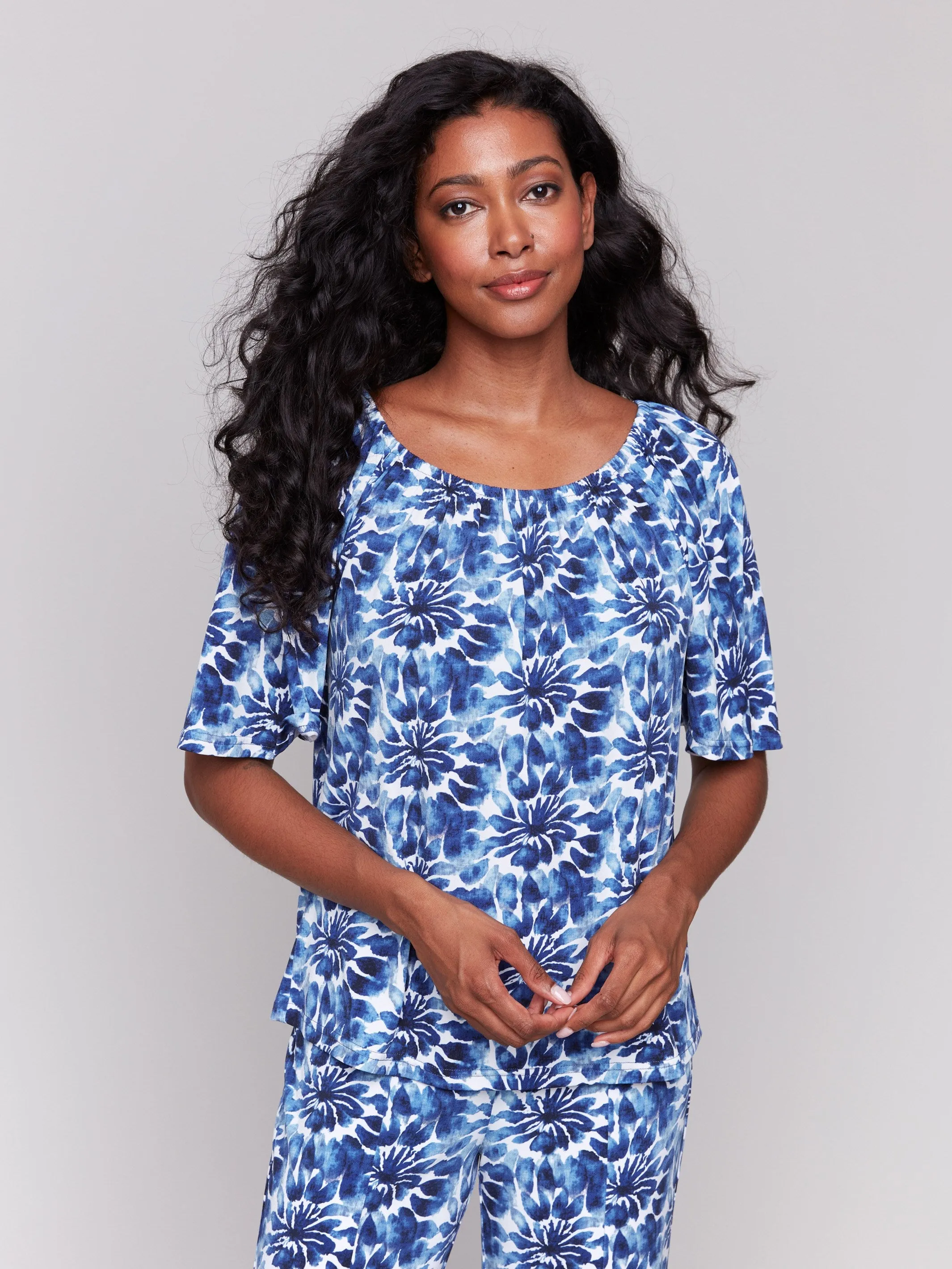 Printed Off-The-Shoulder Top - Lily sold by Charlie B