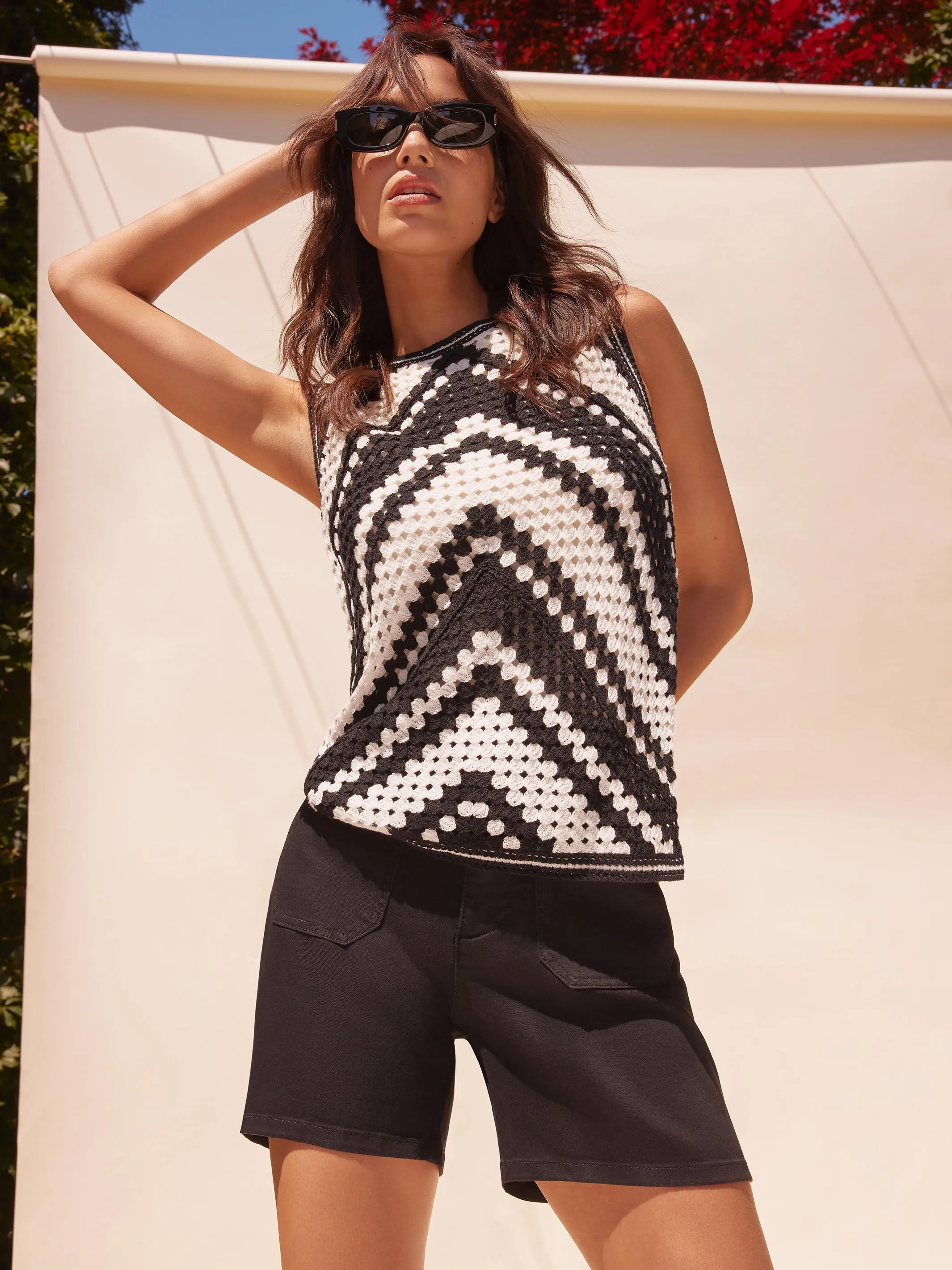 Twill Shorts with Patch Pockets - Black sold by Charlie B product image thumbnail 5