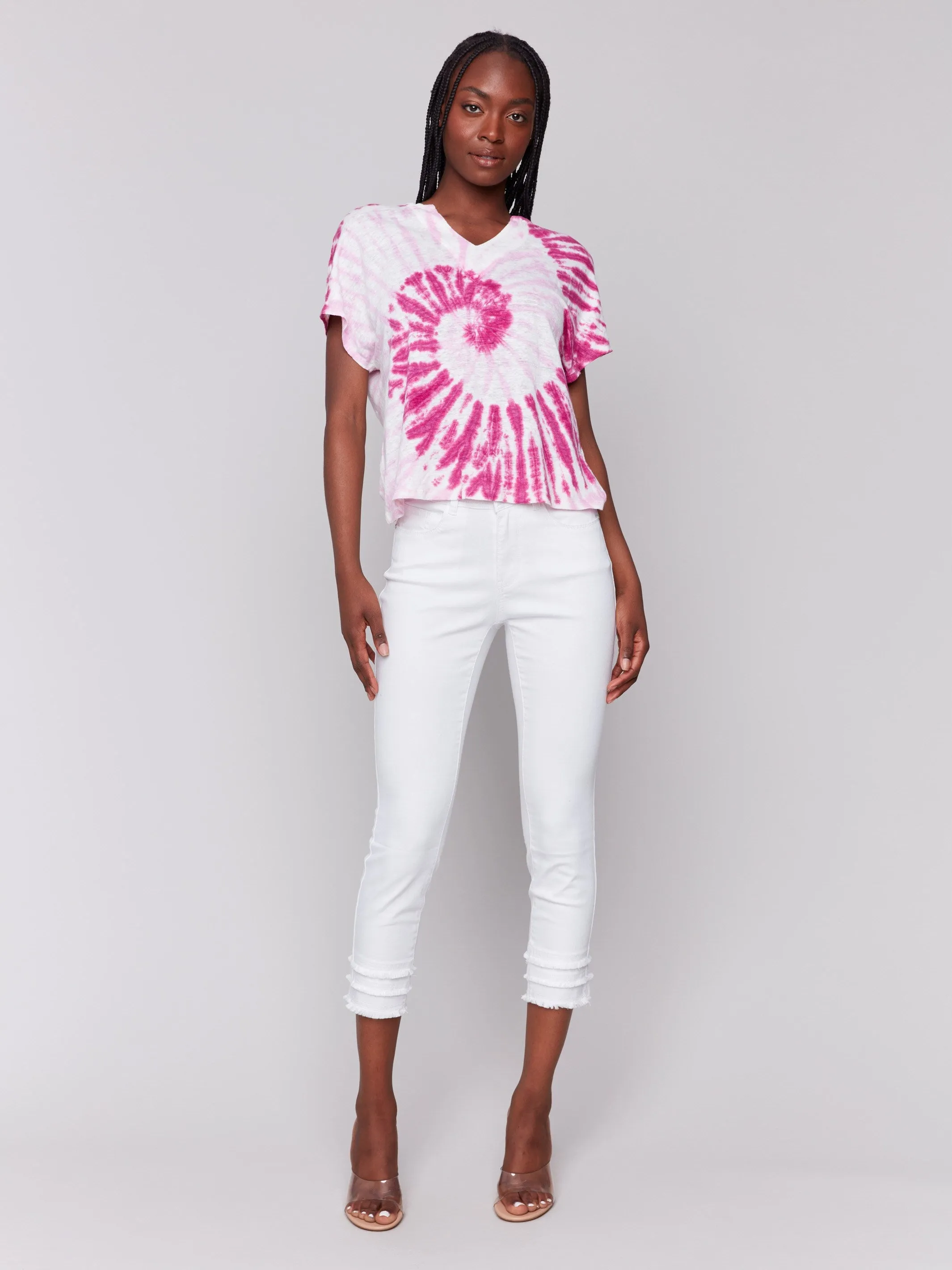 Tie-Dye Dolman Top - Circle sold by Charlie B product image thumbnail 2