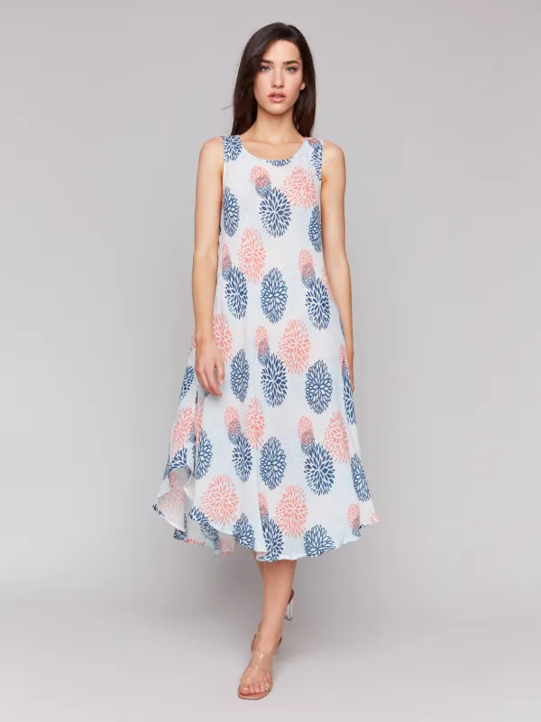 Sleeveless Printed Rayon Dress - Jasmine sold by Charlie B