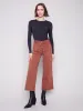Patch Pocket Flare Twill Pants - Sepia sold by Charlie B