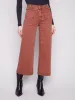 Patch Pocket Flare Twill Pants - Sepia sold by Charlie B