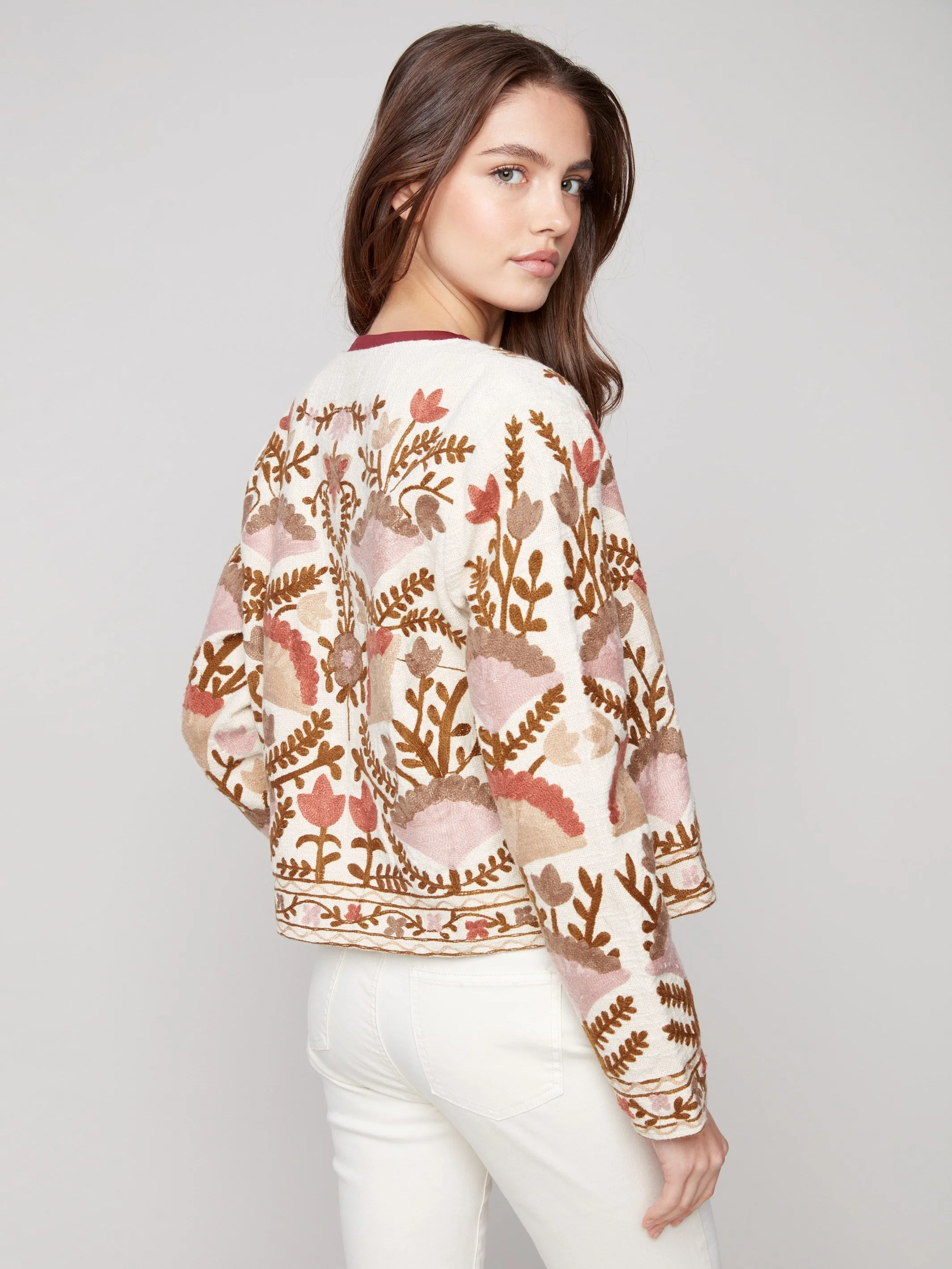 Embroidered Open Front Jacket - Ceremony sold by Charlie B product image thumbnail 4