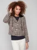 Glenn Plaid Hooded Jacket - Mocha sold by Charlie B