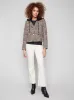 Glenn Plaid Hooded Jacket - Mocha sold by Charlie B