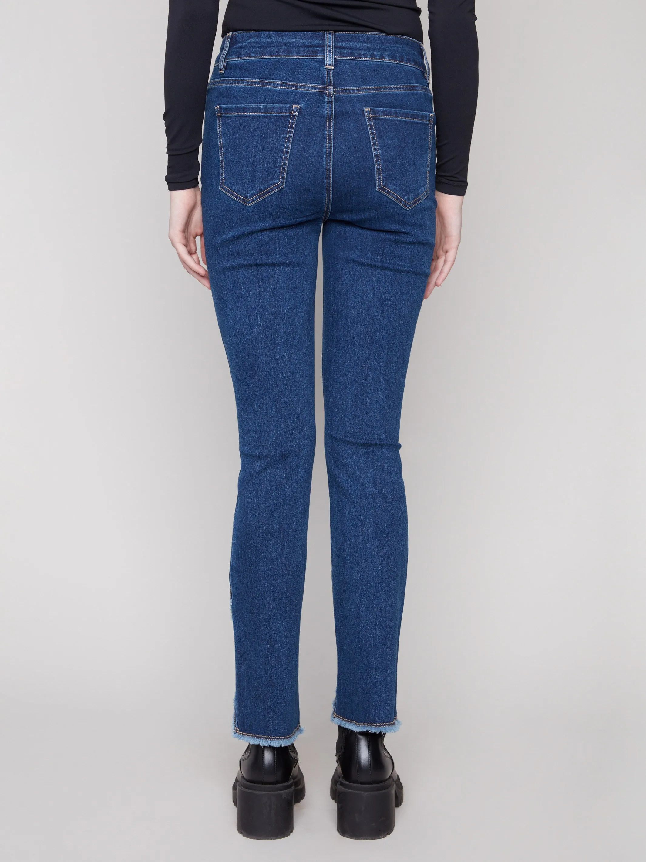 Front Tulip Hem Jeans - Indigo sold by Charlie B product image thumbnail 4