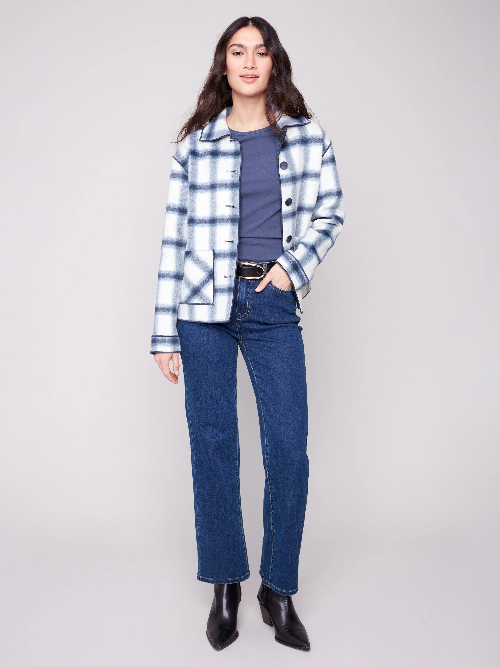 Reversible Plaid Jacket - Moonlight sold by Charlie B