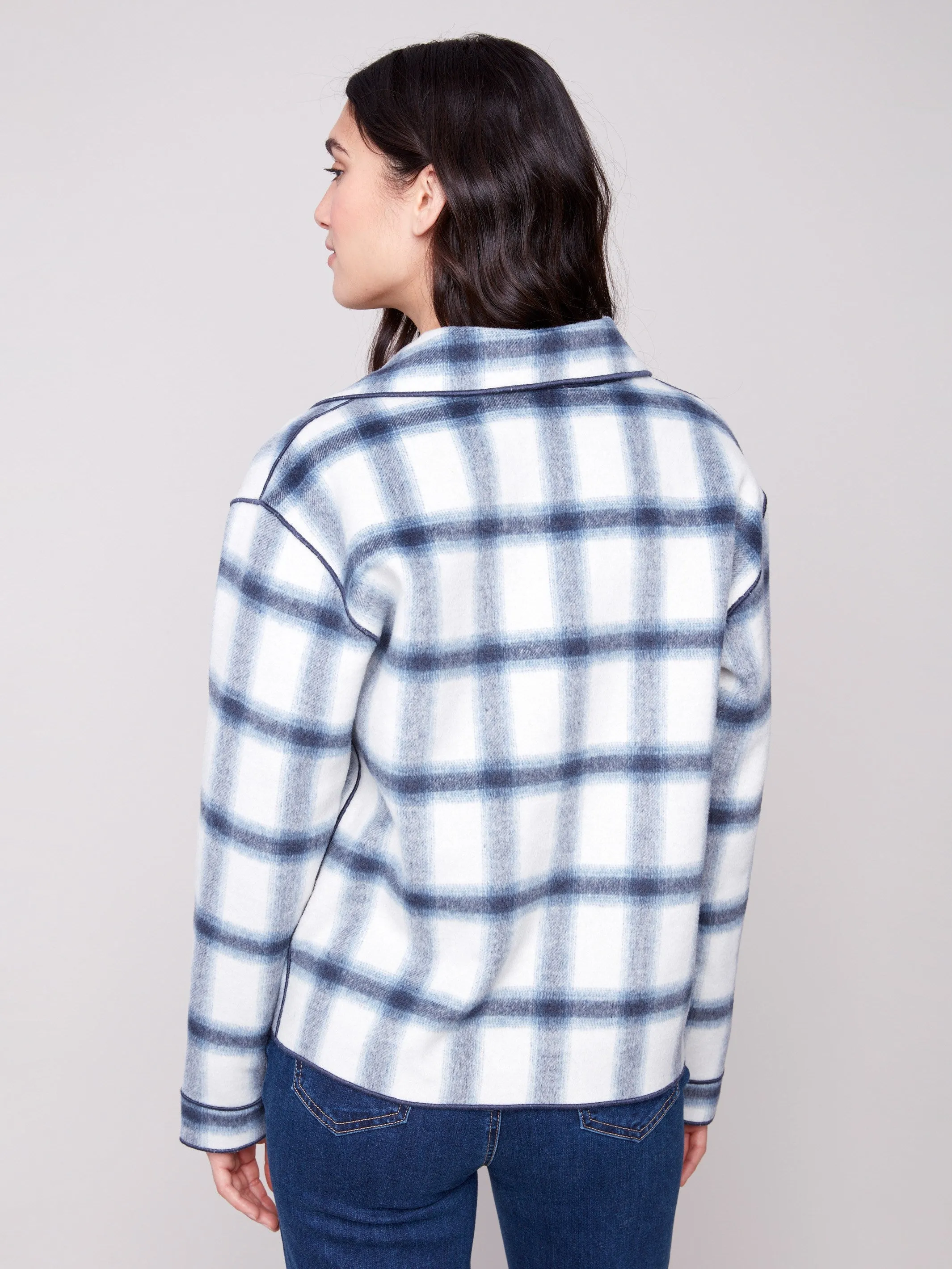 Reversible Plaid Jacket - Moonlight sold by Charlie B product image thumbnail 5