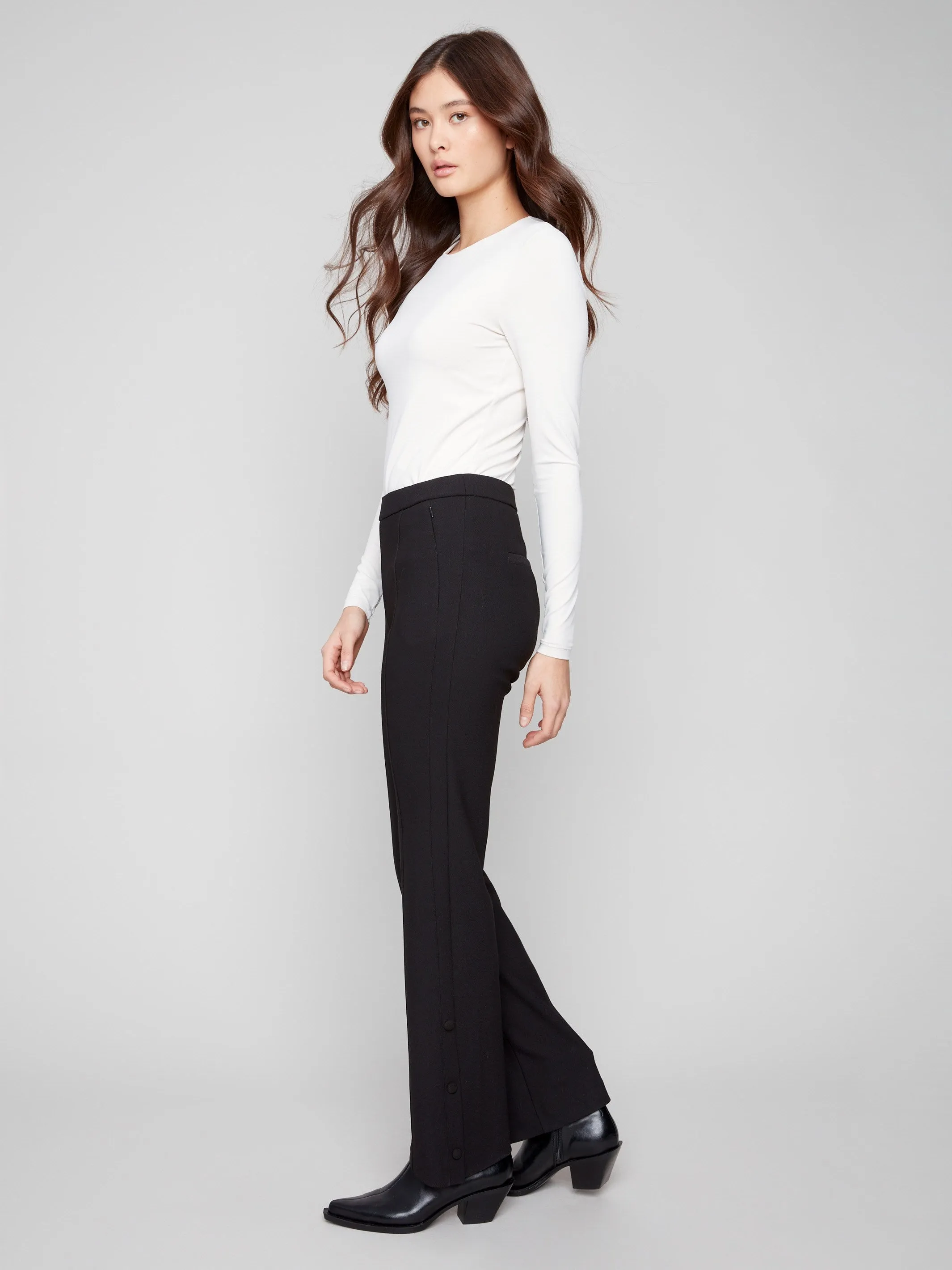 Gutsy Crepe Flare Pants - Black sold by Charlie B product image thumbnail 3