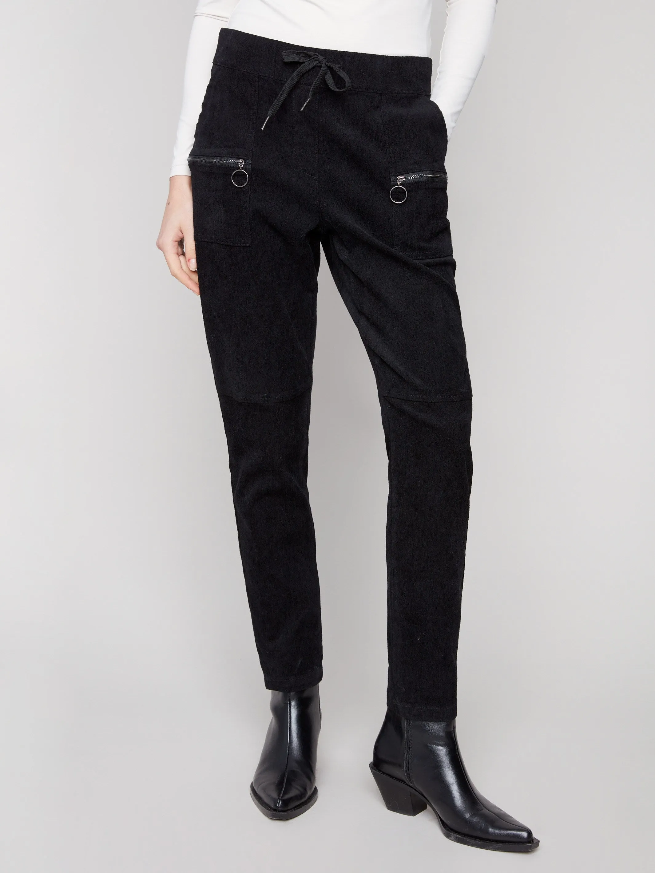 Corduroy Jogger Pants - Black sold by Charlie B product image thumbnail 2