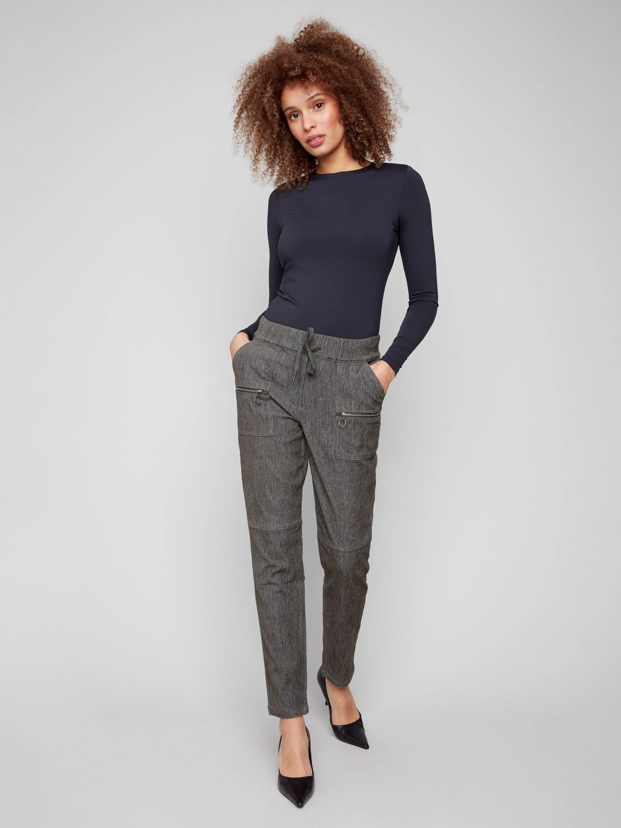 Corduroy Jogger Pants - Spruce sold by Charlie B