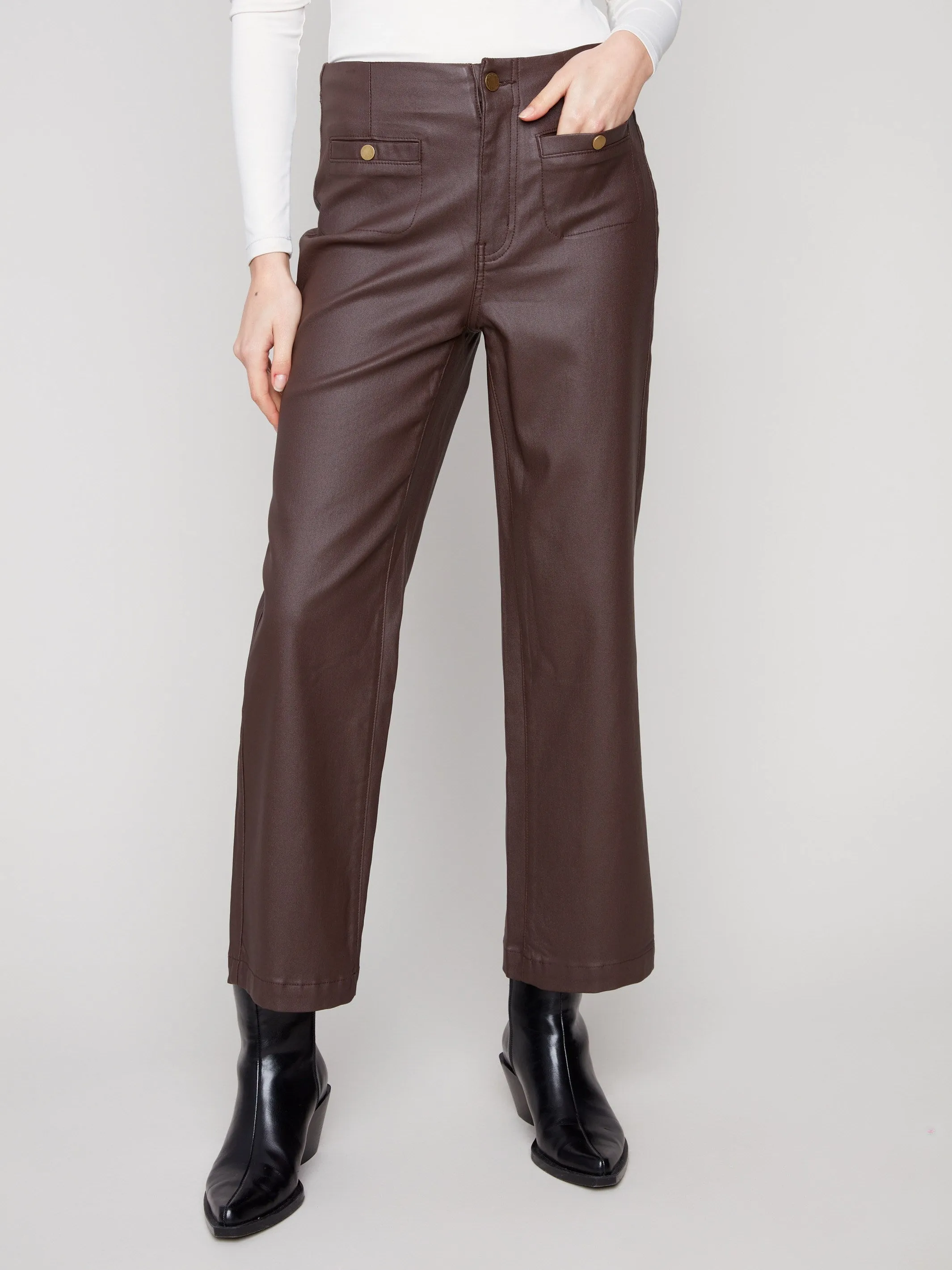 Wax Flared Pants - Mocha sold by Charlie B product image thumbnail 2