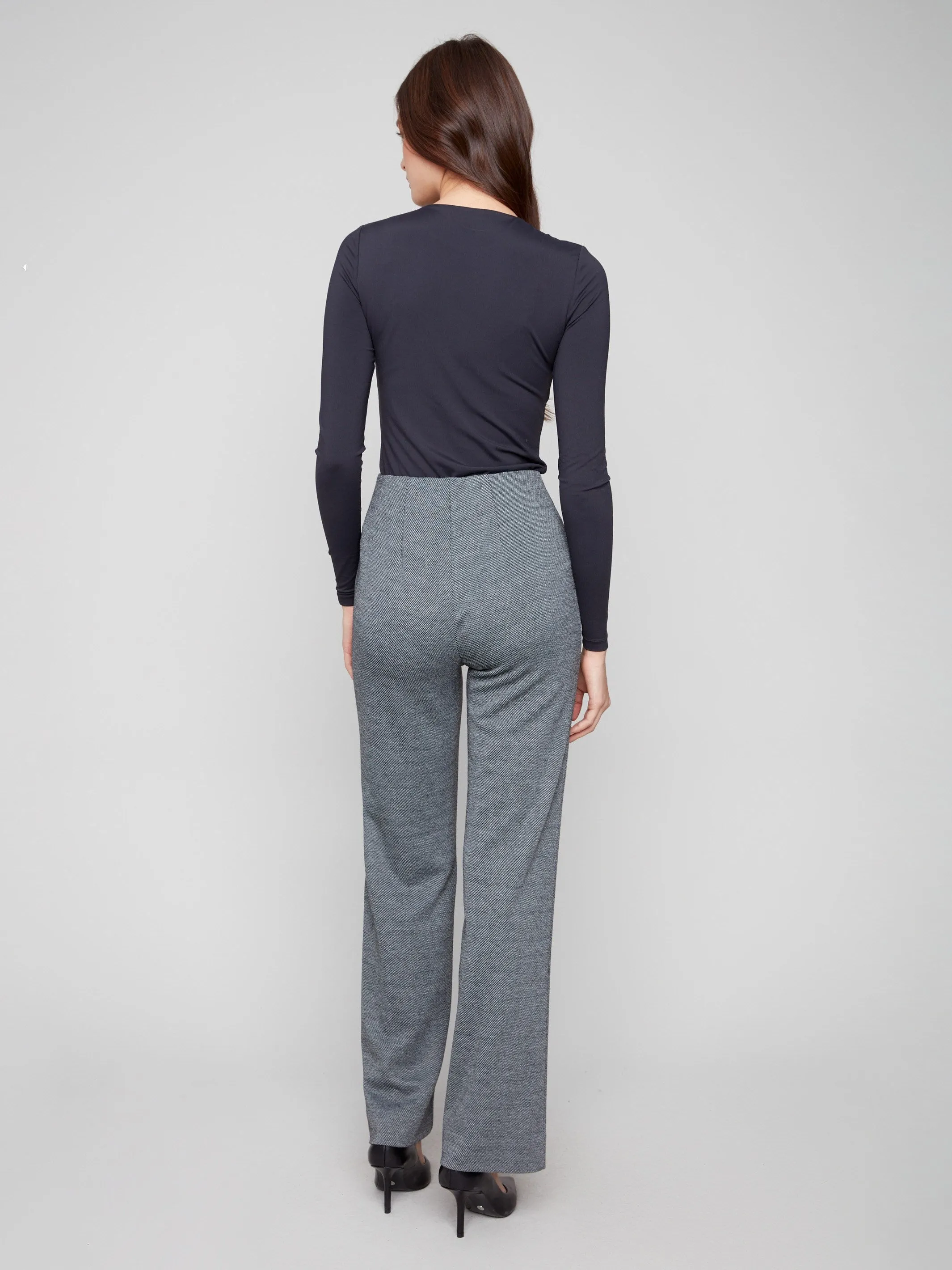 Pull-On Twill Ponte Pants - Black sold by Charlie B product image thumbnail 4