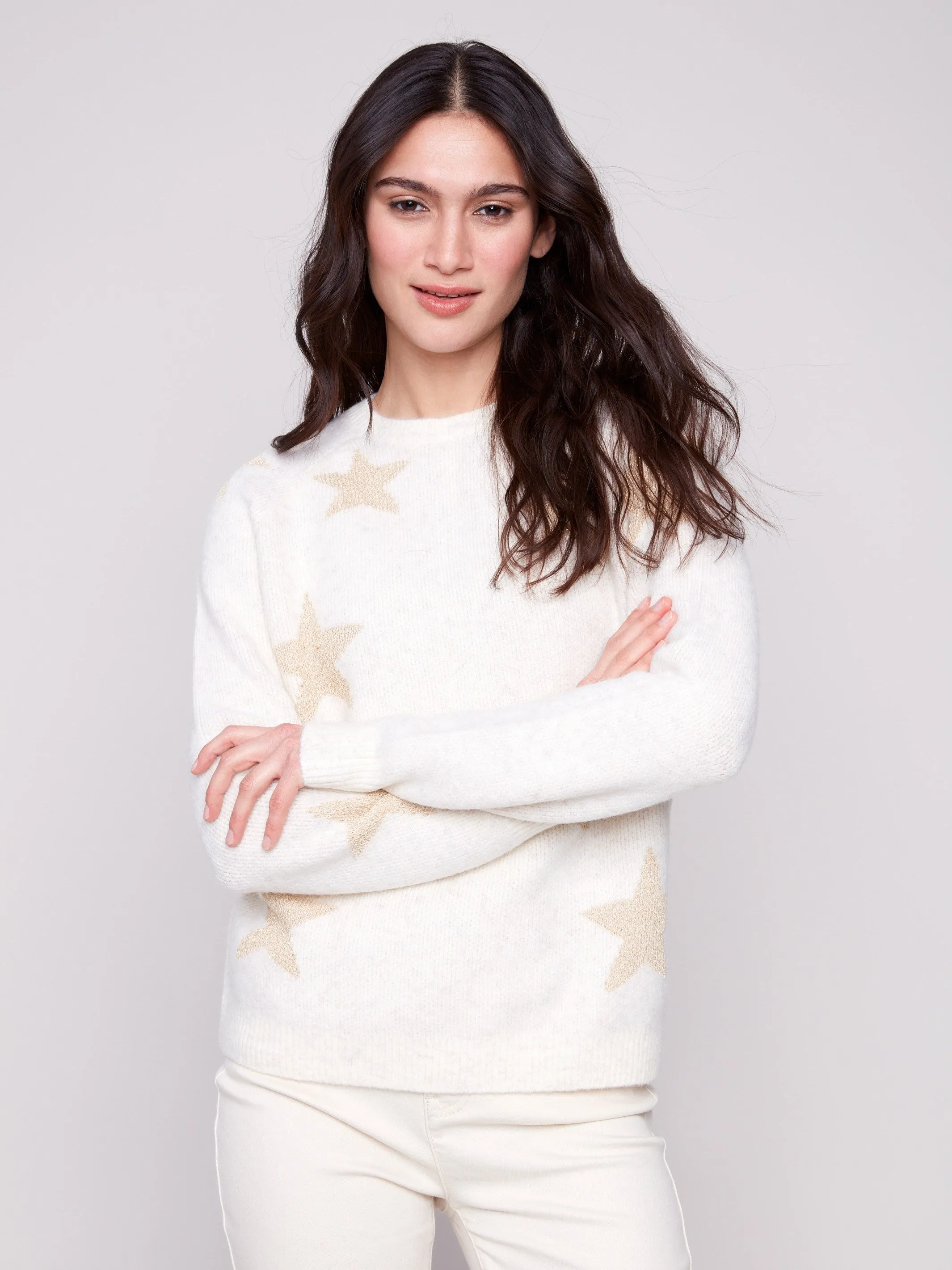 Star Jacquard Lurex Sweater - Stars sold by Charlie B product image thumbnail 5