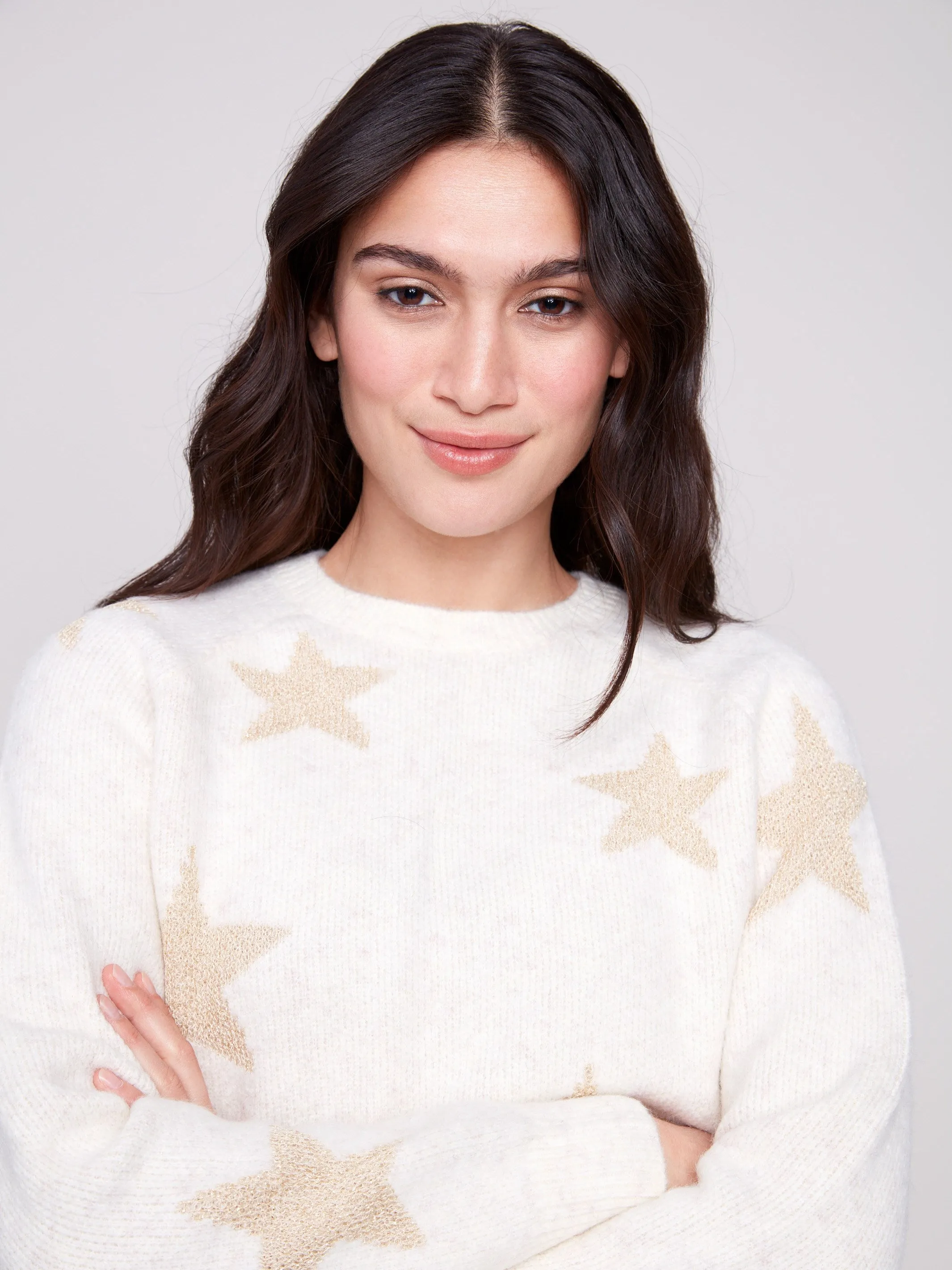 Star Jacquard Lurex Sweater - Stars sold by Charlie B product image thumbnail 3