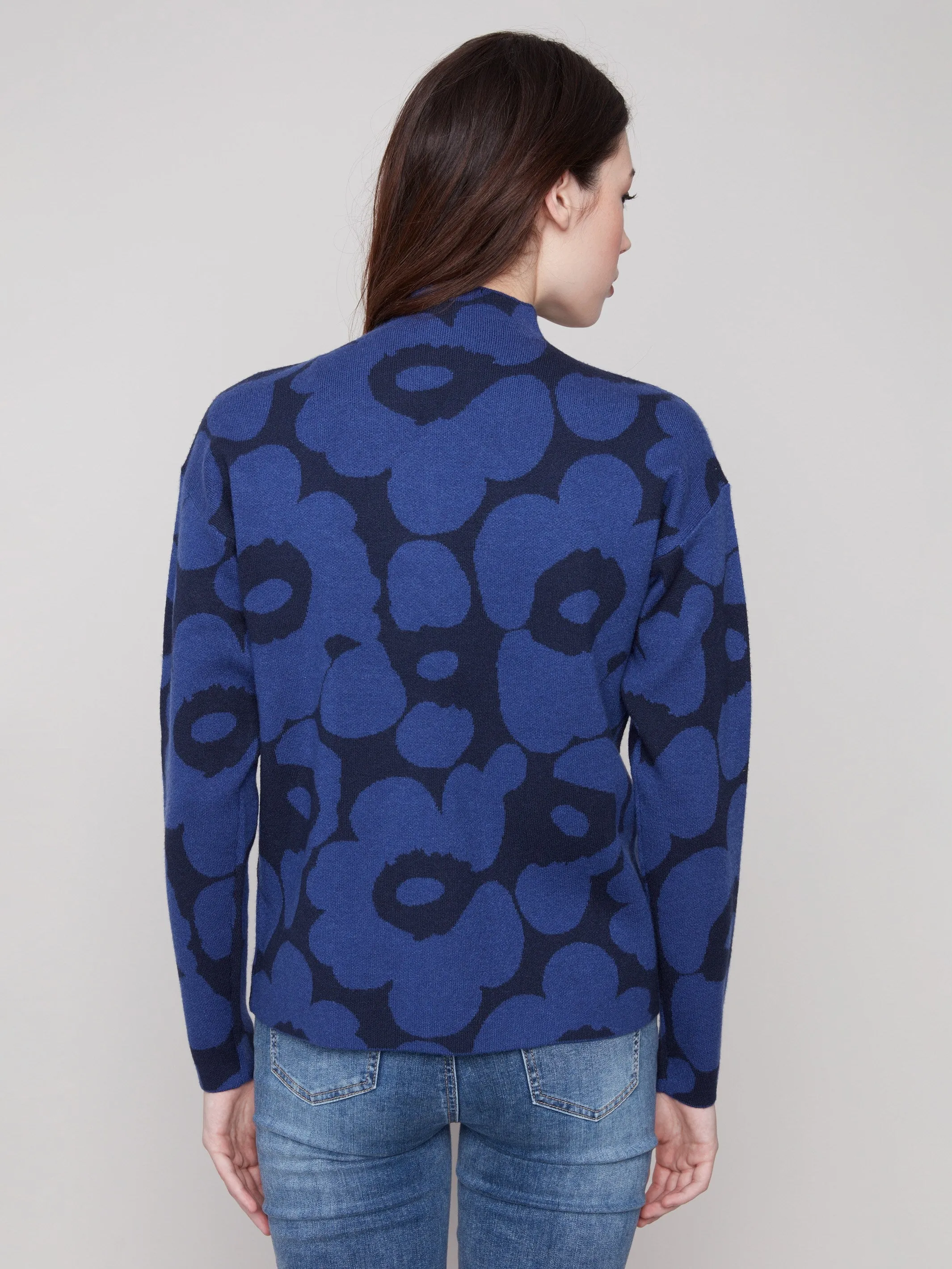 Jacquard Mock Neck Sweater - Aura sold by Charlie B product image thumbnail 3