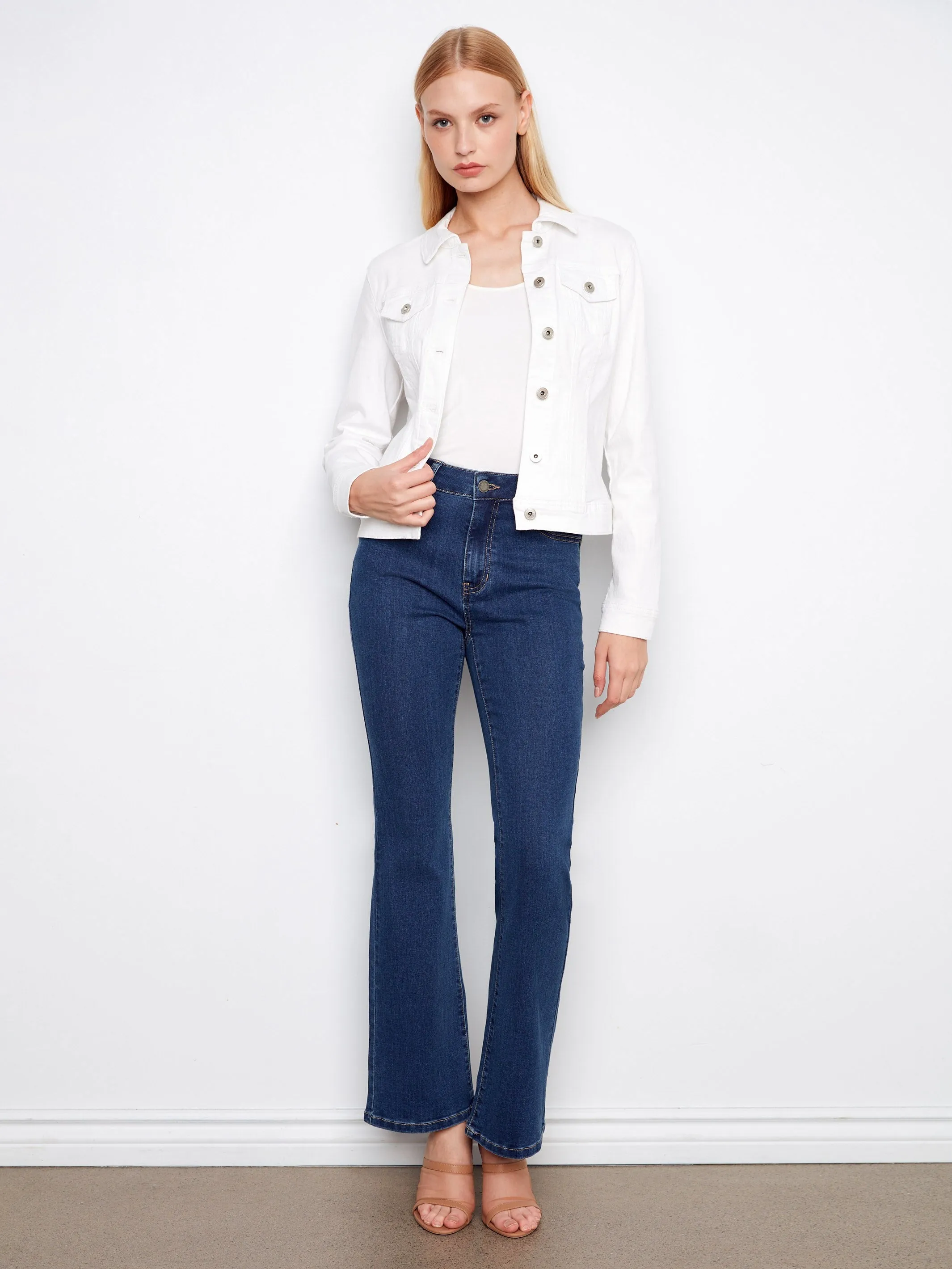 Stretch Denim Jacket - White sold by Charlie B product image thumbnail 2