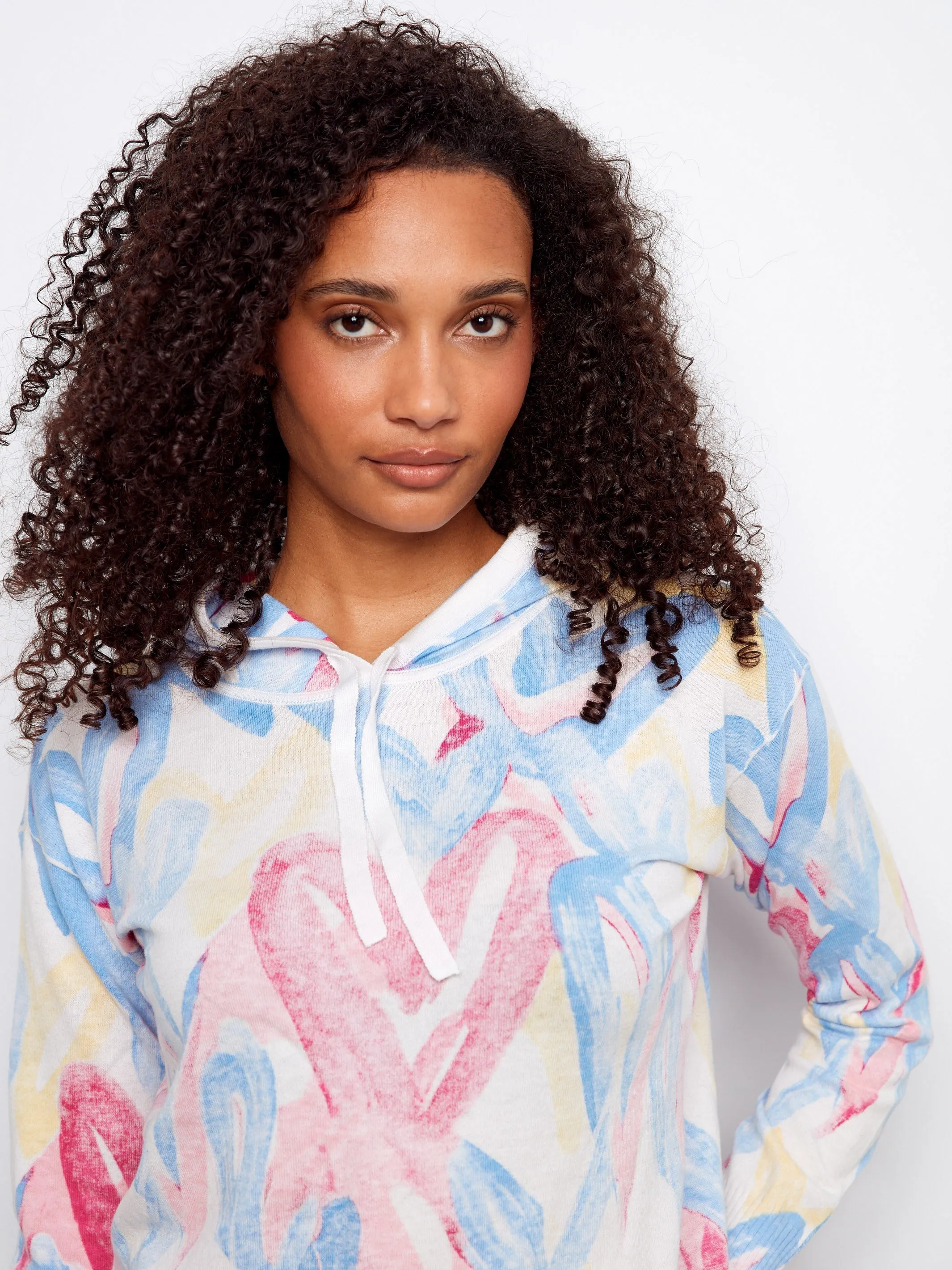 Reverse Print Hoodie Sweater - Rainbow sold by Charlie B product image thumbnail 2