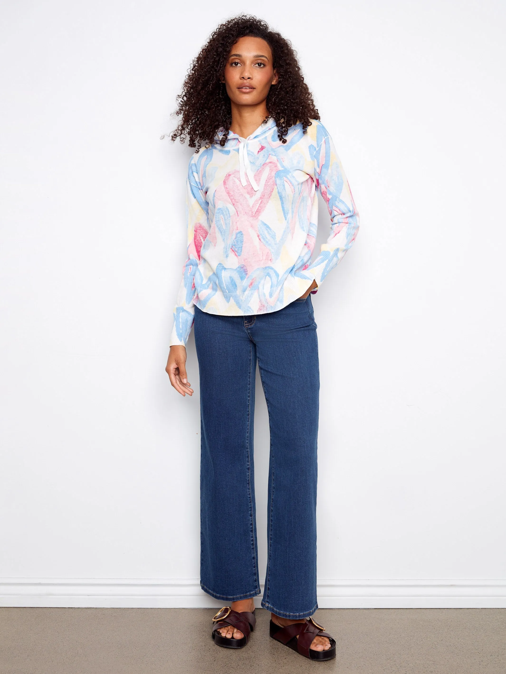 Reverse Print Hoodie Sweater - Rainbow sold by Charlie B product image thumbnail 3