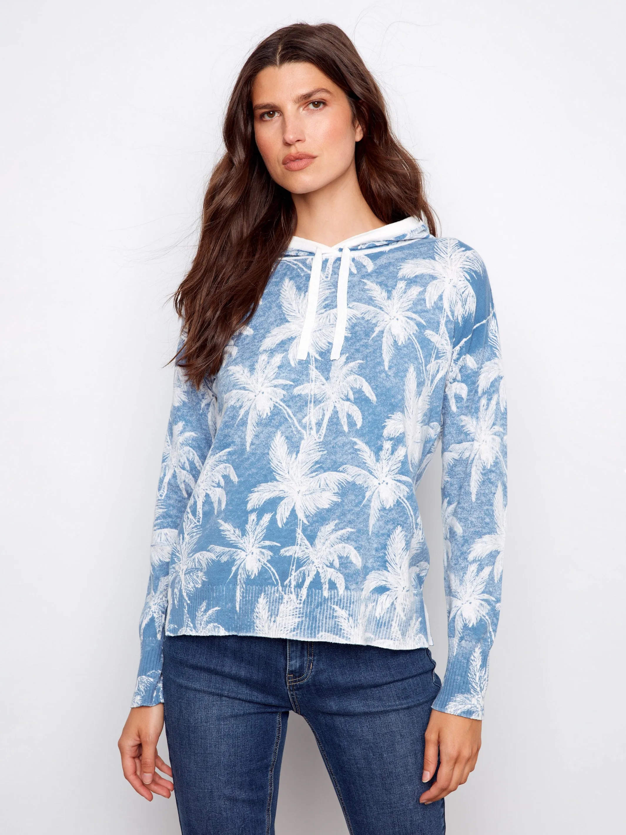 Reverse Print Hoodie Sweater - Tropic sold by Charlie B product image thumbnail 3