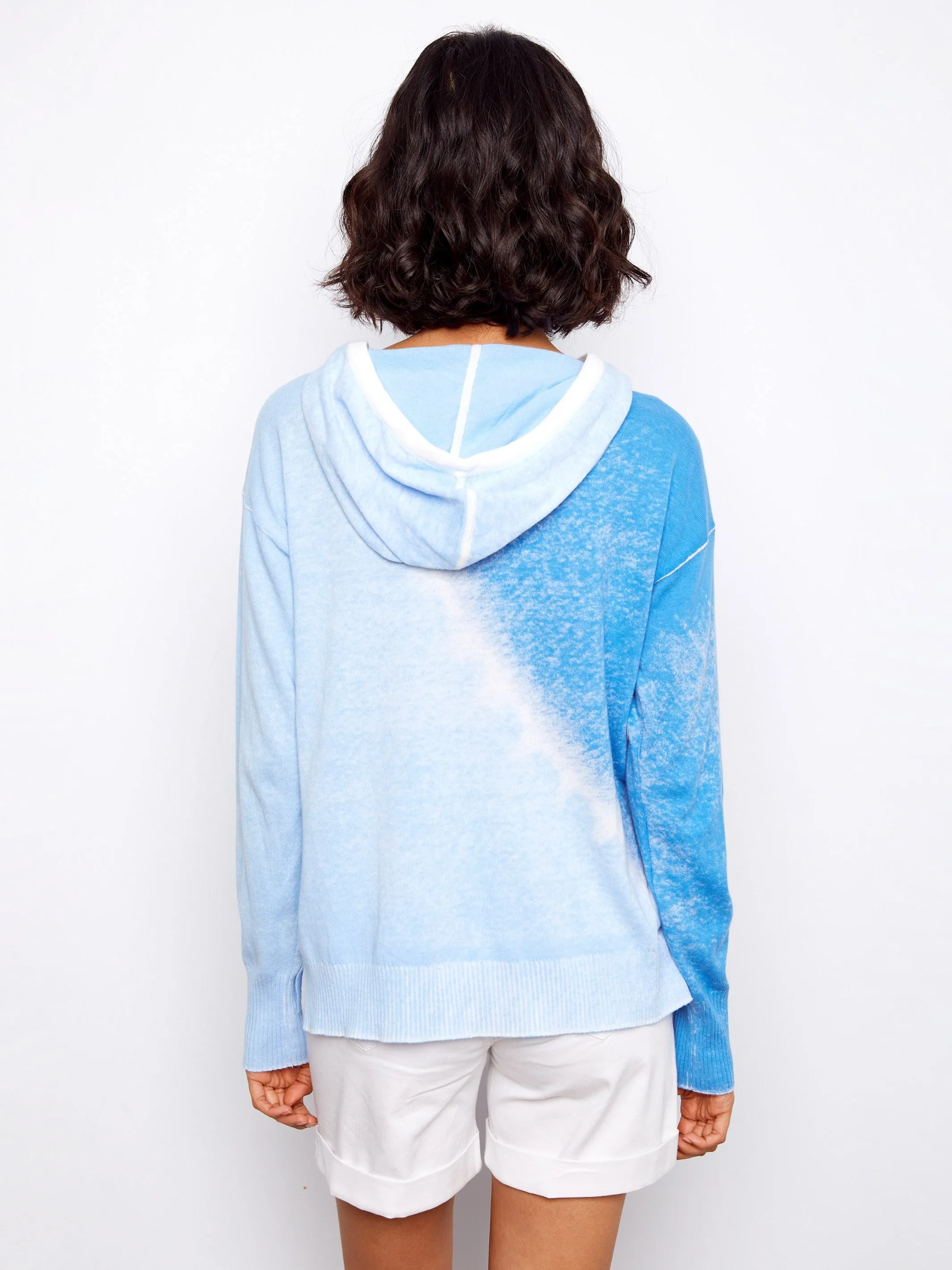 Reverse Print Hoodie Sweater - Cloud sold by Charlie B product image thumbnail 4