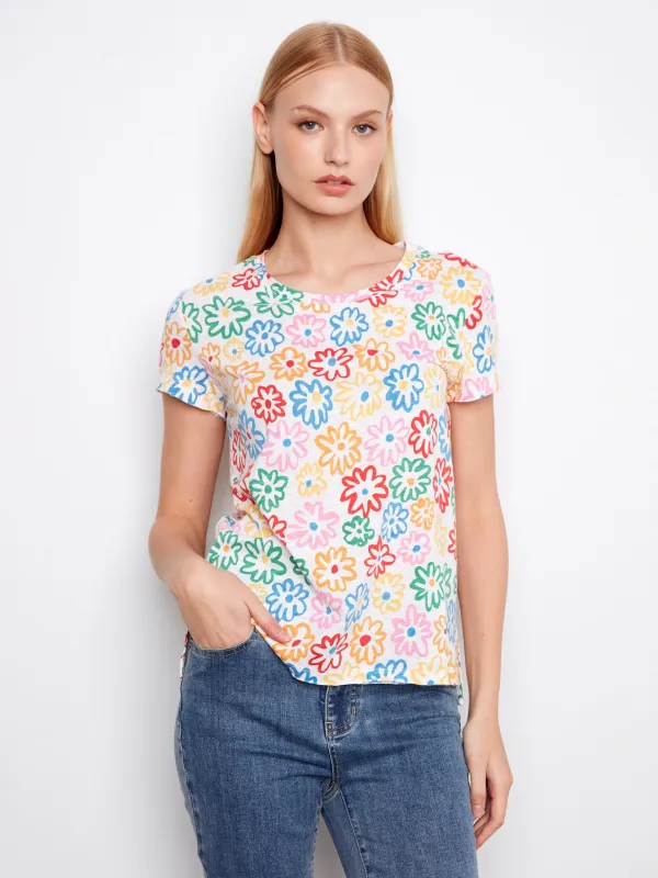 Printed Organic Cotton T-Shirt - Graffiti made by Charlie B