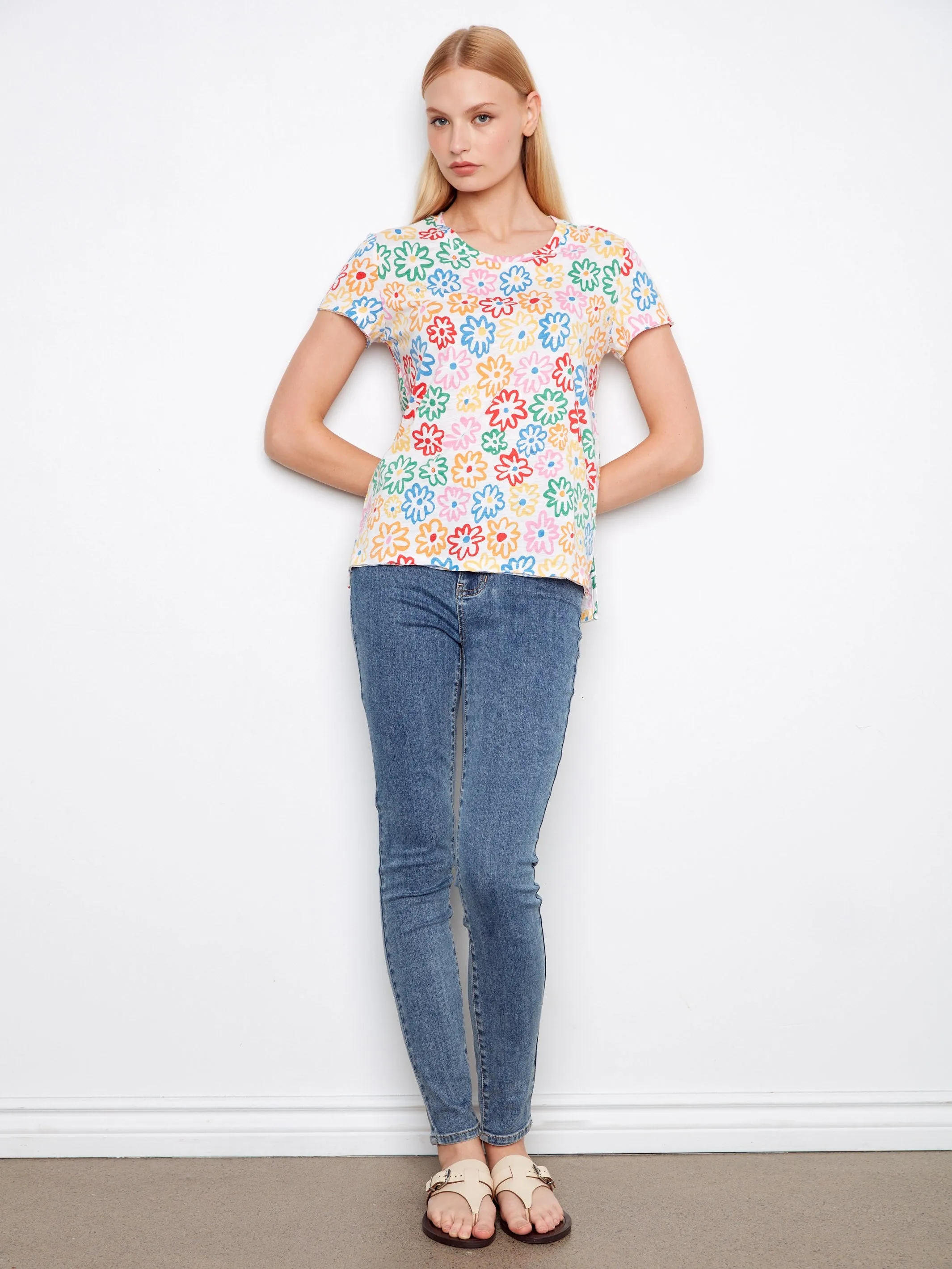 Printed Organic Cotton T-Shirt - Graffiti sold by Charlie B product image thumbnail 2