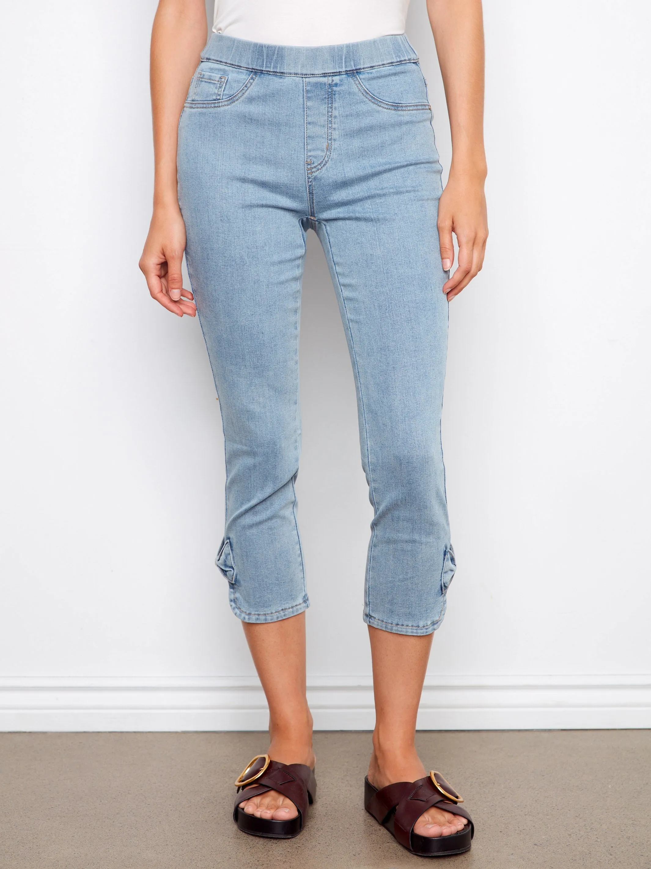 Pull-On Jeans With Bow Detail - Light Blue sold by Charlie B product image thumbnail 2
