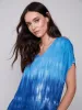 Tie Dye Dress with Dolman Sleeves - Sky sold by Charlie B