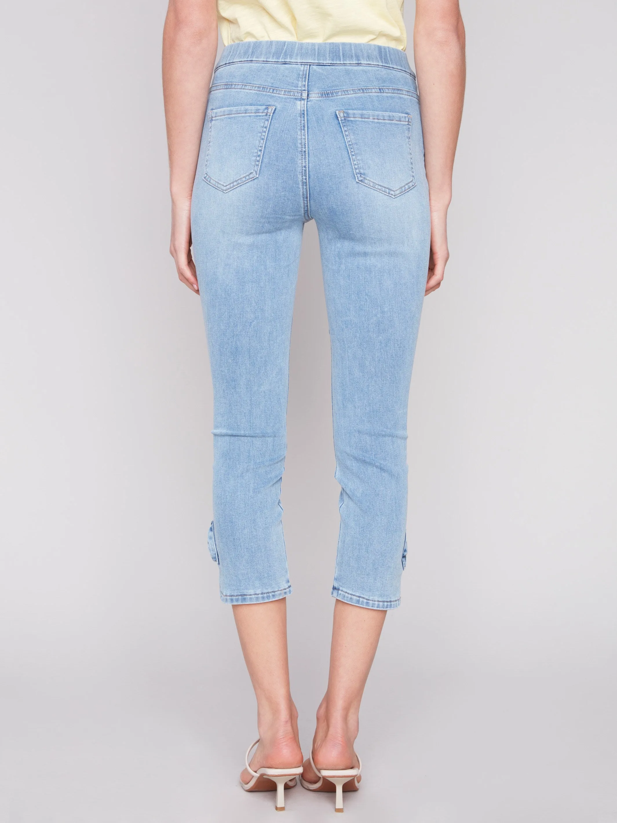 Pull-On Jeans with Bow Detail - Light Blue sold by Charlie B product image thumbnail 5