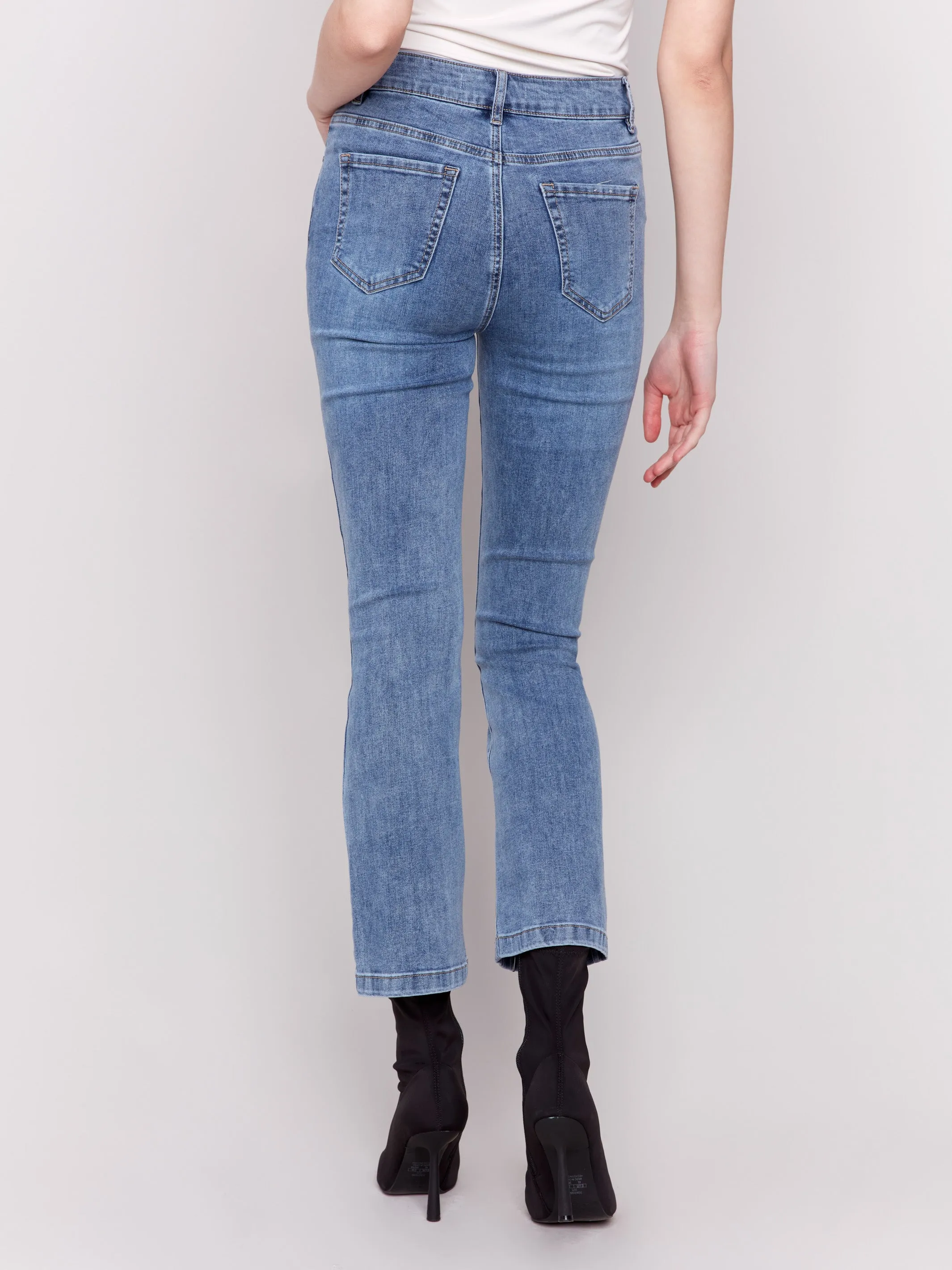 Bootcut Stretch Denim Pants - Medium Blue sold by Charlie B product image thumbnail 4